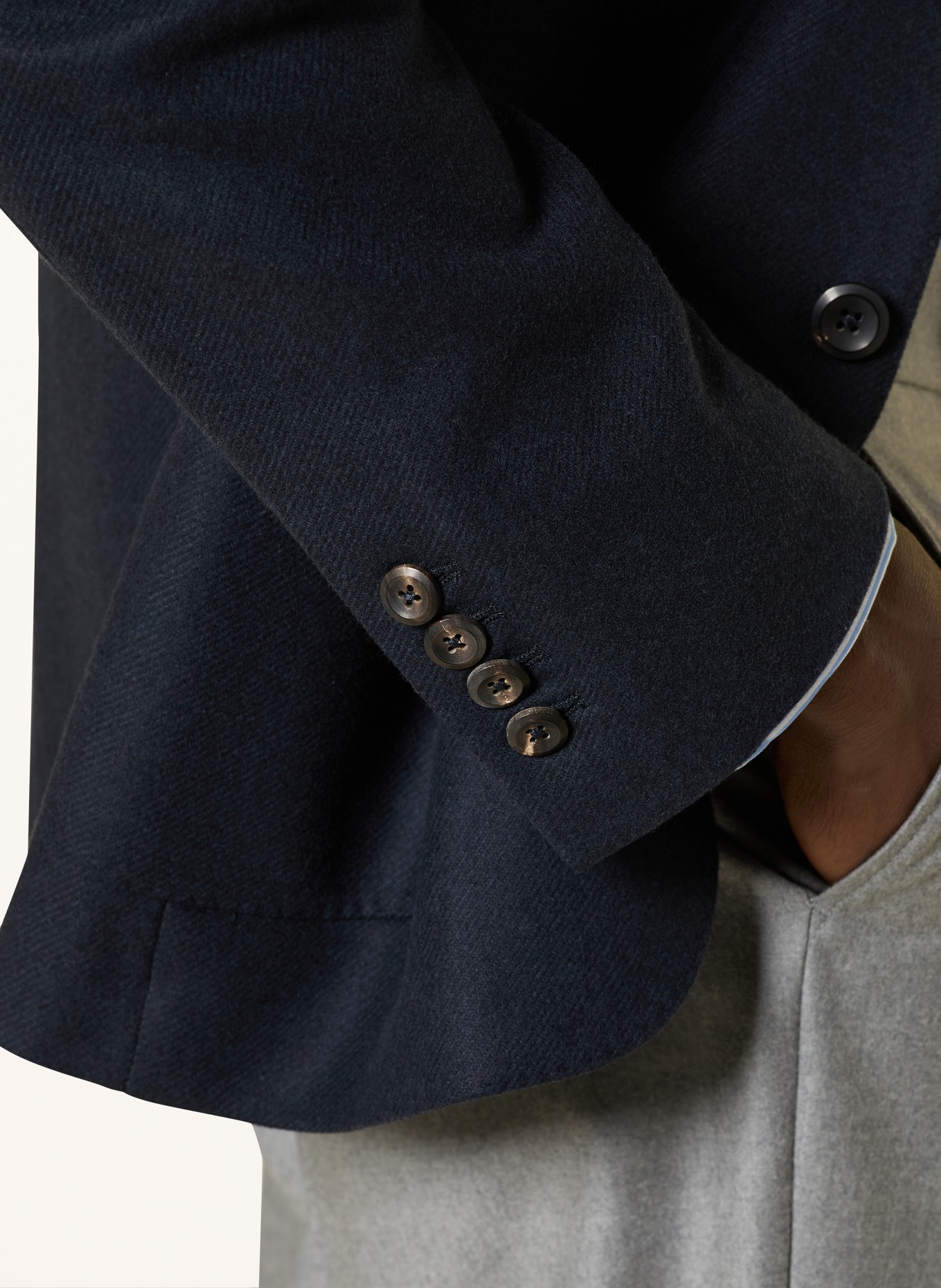 REISS Samtsakko APSARA Slim Fit: DUNKELBLAU