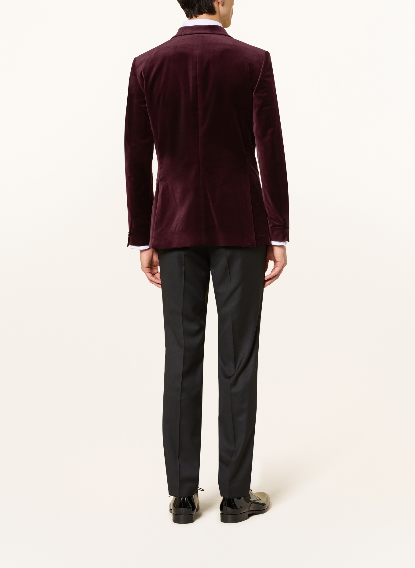 REISS Samtsakko APSARA Slim Fit: DUNKELROT