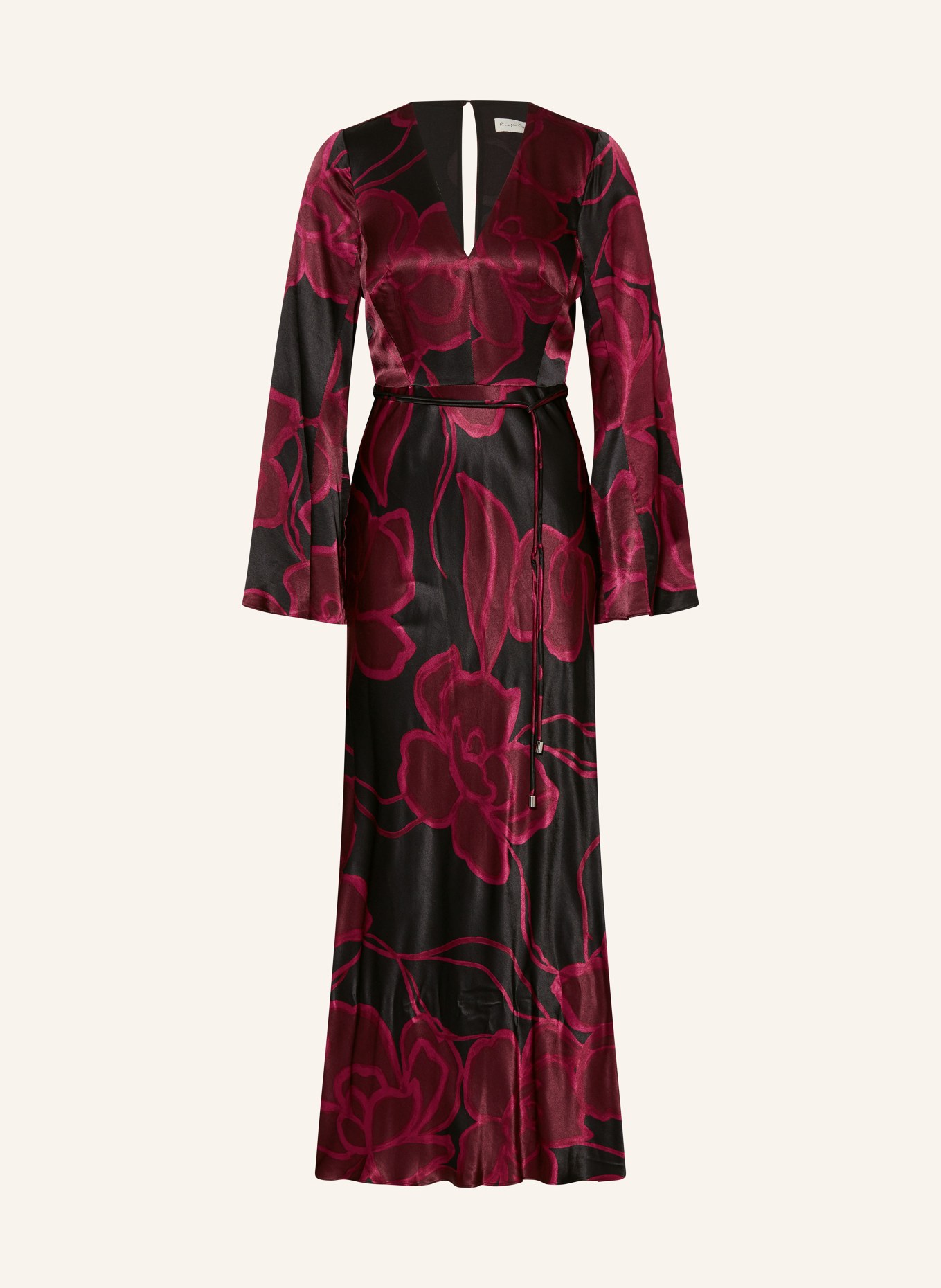 Phase Eight Satinkleid RHEA: FUCHSIA / SCHWARZ