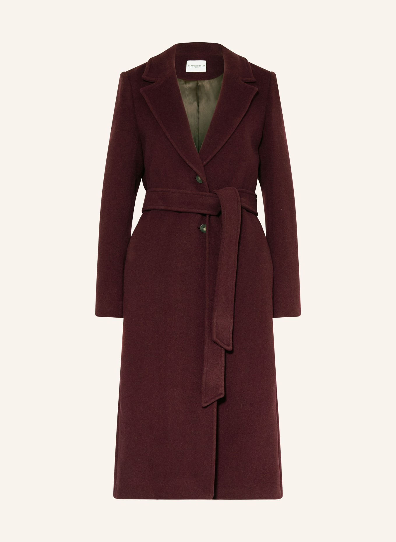 CLAUDIE PIERLOT Wollmantel: DUNKELROT