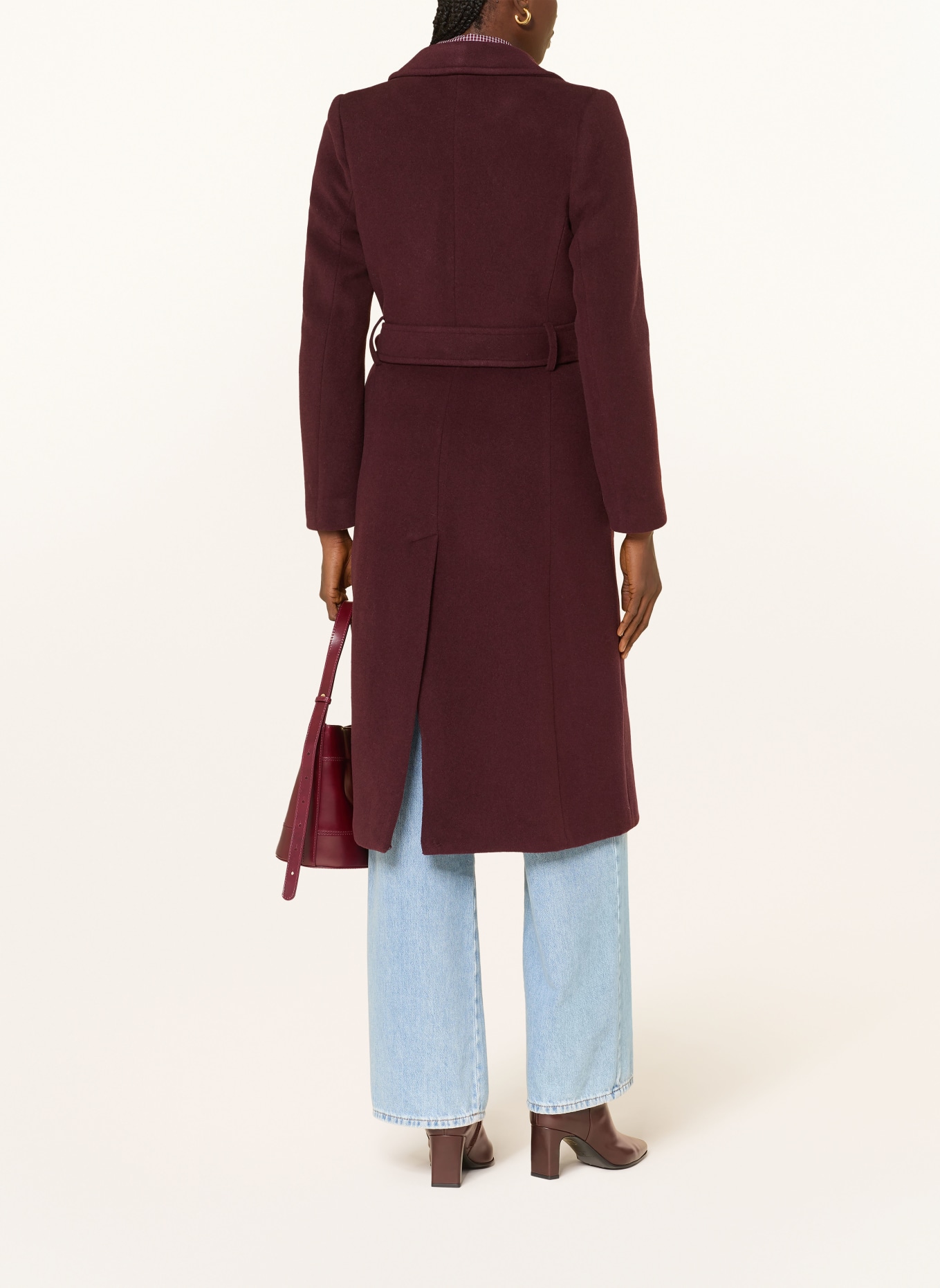 CLAUDIE PIERLOT Wollmantel: DUNKELROT