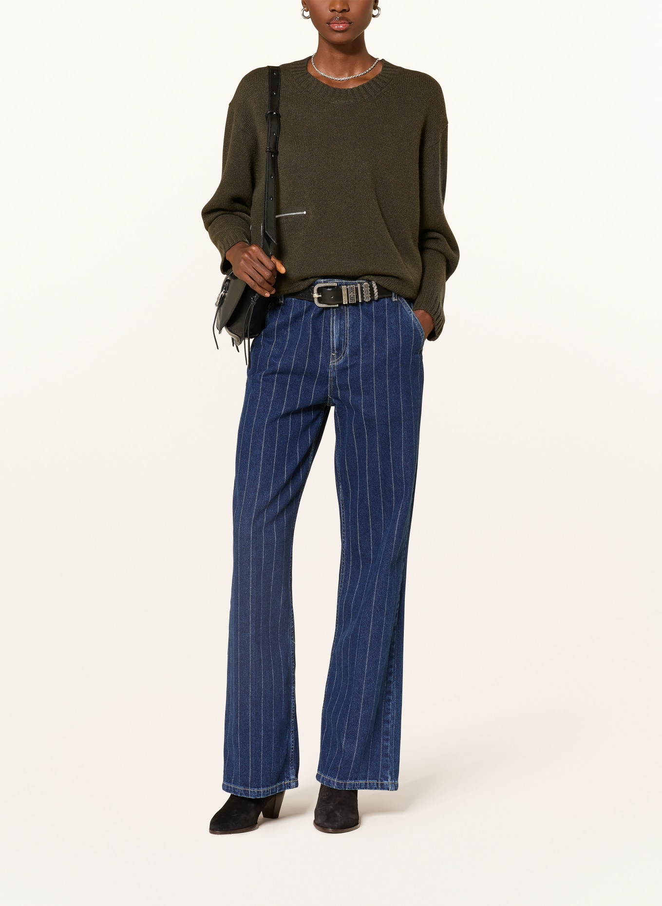 ba&sh Cashmere-Pullover CESNIK: KHAKI