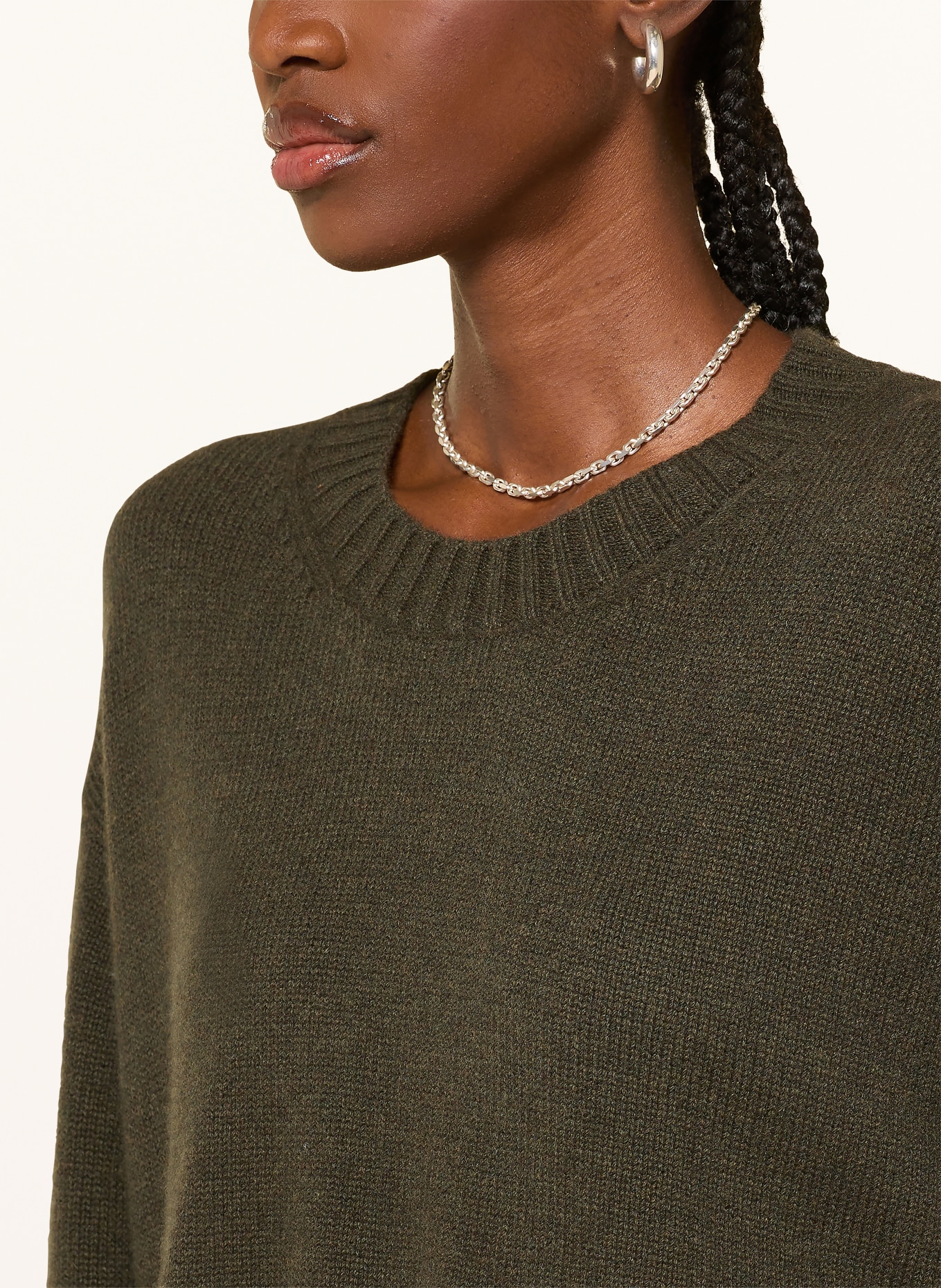 ba&sh Cashmere-Pullover CESNIK: KHAKI