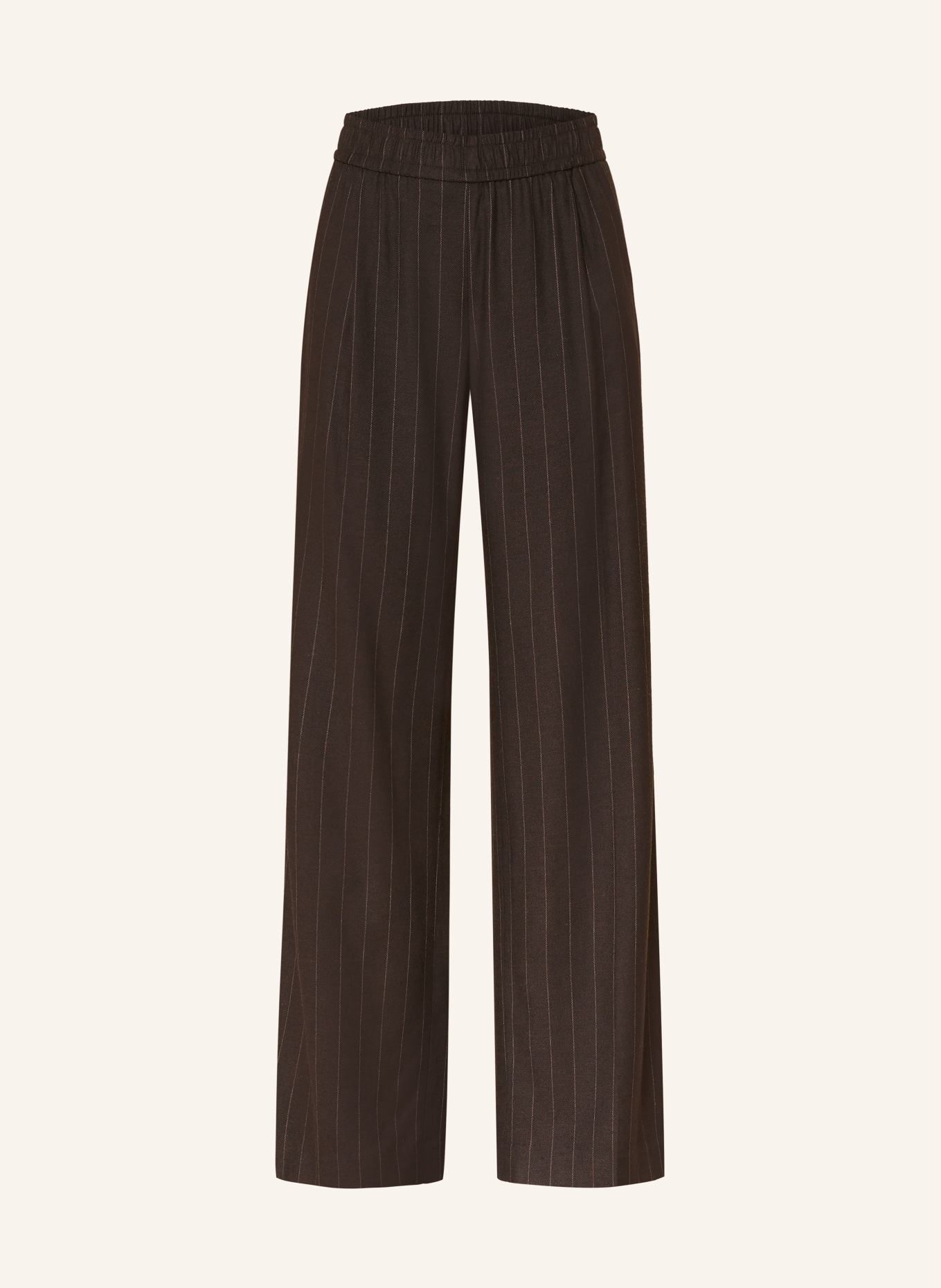 ba&sh Marlenehose HANDREW: DUNKELBRAUN / BEIGE