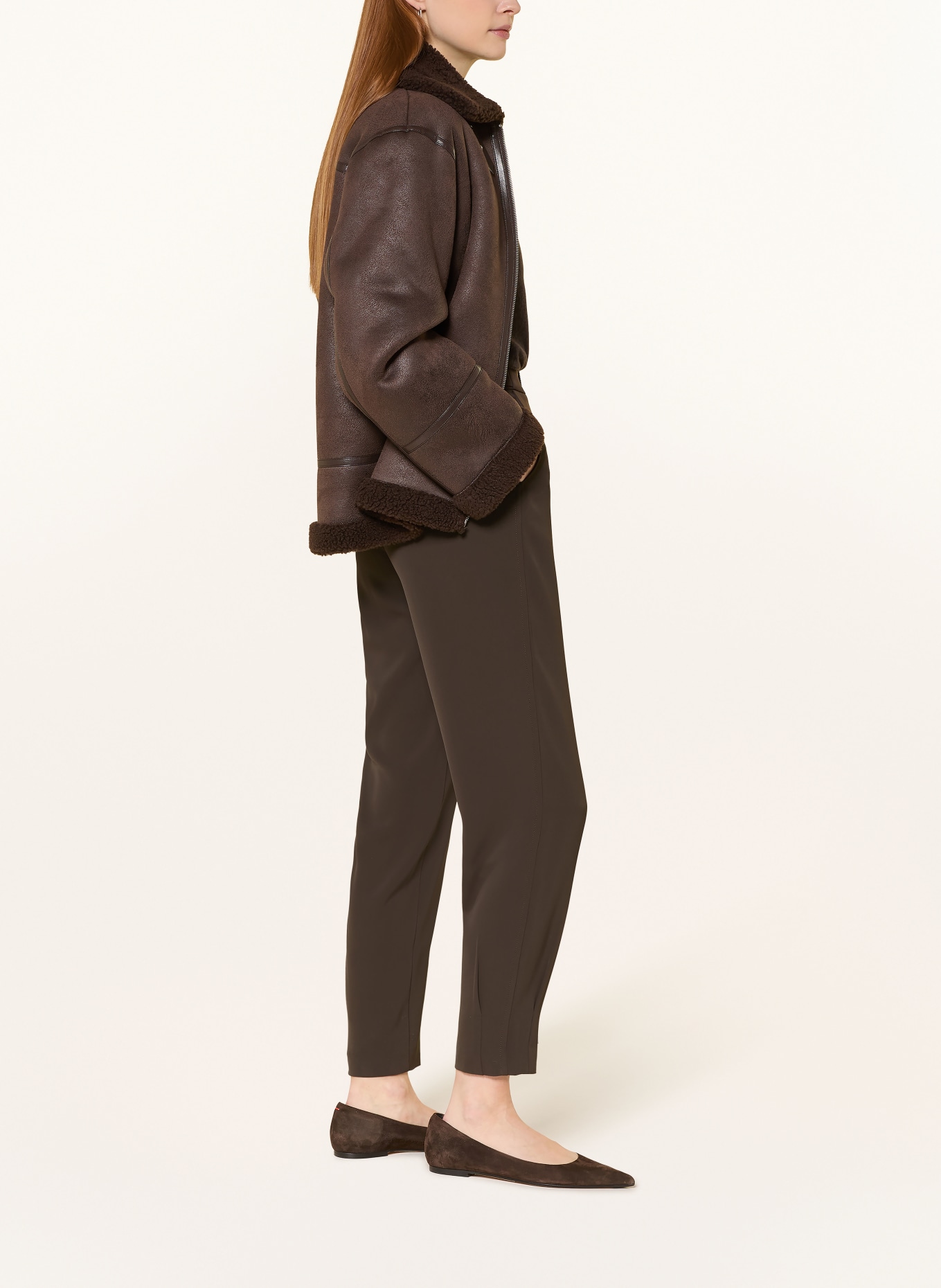 comma 7/8-Hose: DUNKELBRAUN