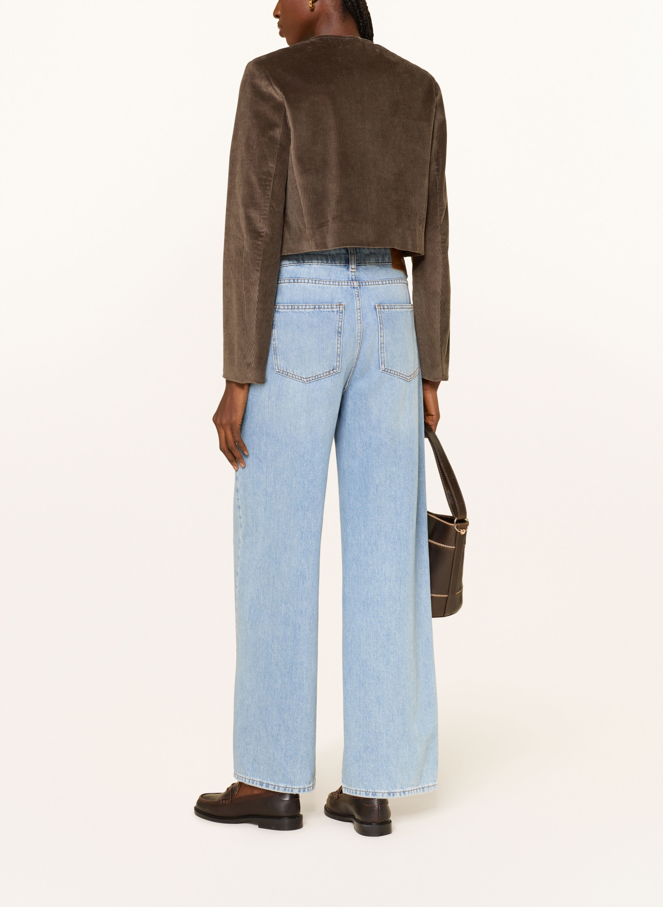 CLAUDIE PIERLOT Kurtka z dżinsu: SZAROBRĄZOWY / ZŁOTY