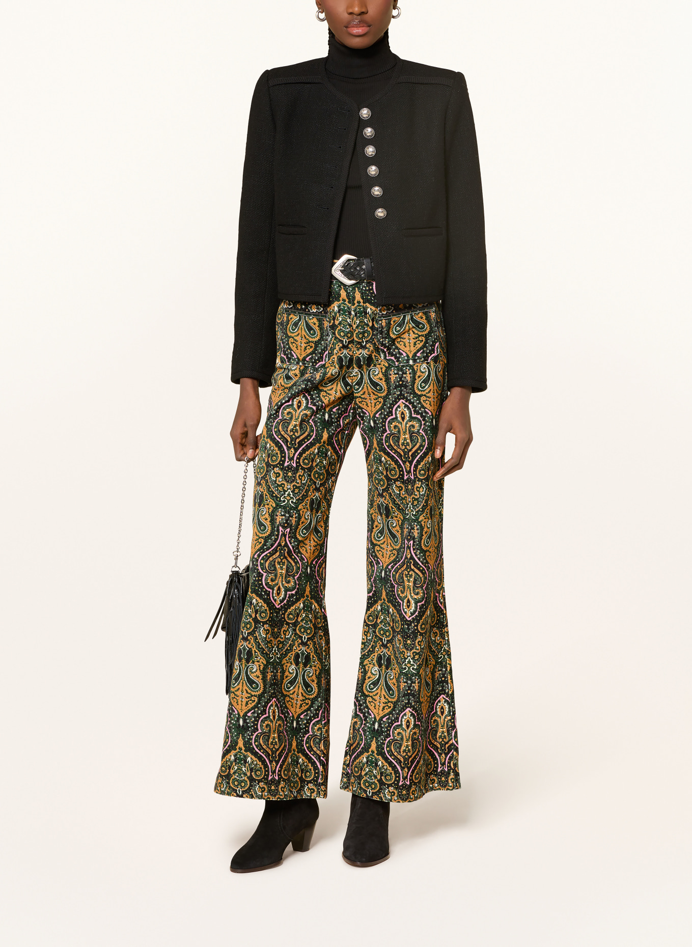 ba&sh Kastenjacke POLIE aus Tweed: SCHWARZ