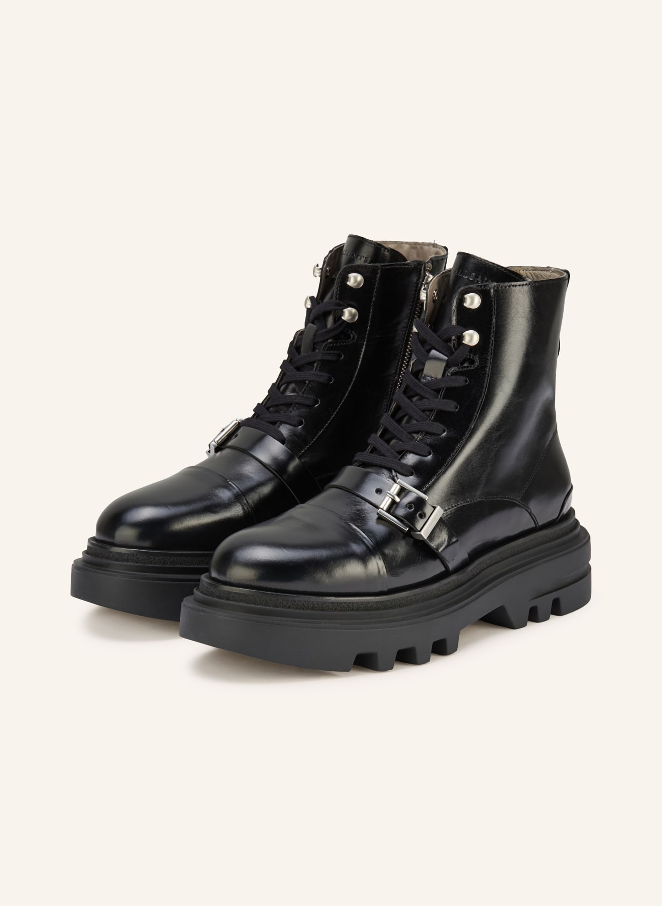 ALLSAINTS Schnürboots ASTRID: SCHWARZ