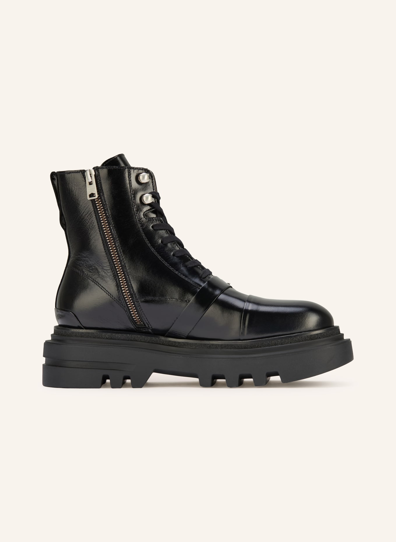 ALLSAINTS Schnürboots ASTRID: SCHWARZ