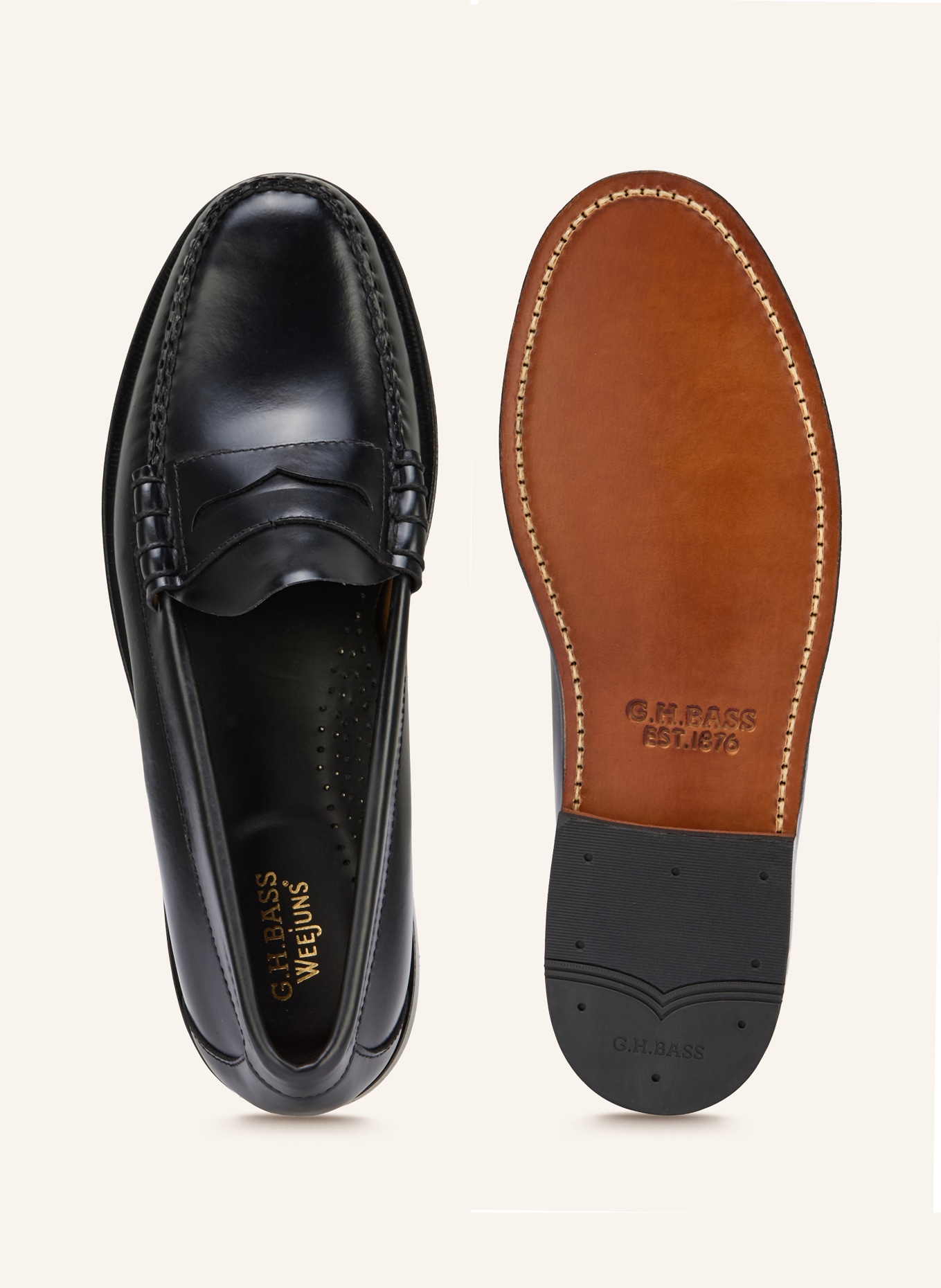 G.H.Bass Mokasyny Penny WEEJUN HERITAGE: CZARNY