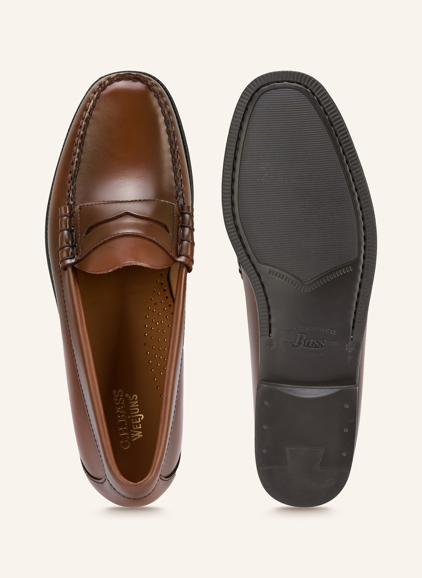 G.H.Bass Penny-Loafer WEEJUN II: BRAUN