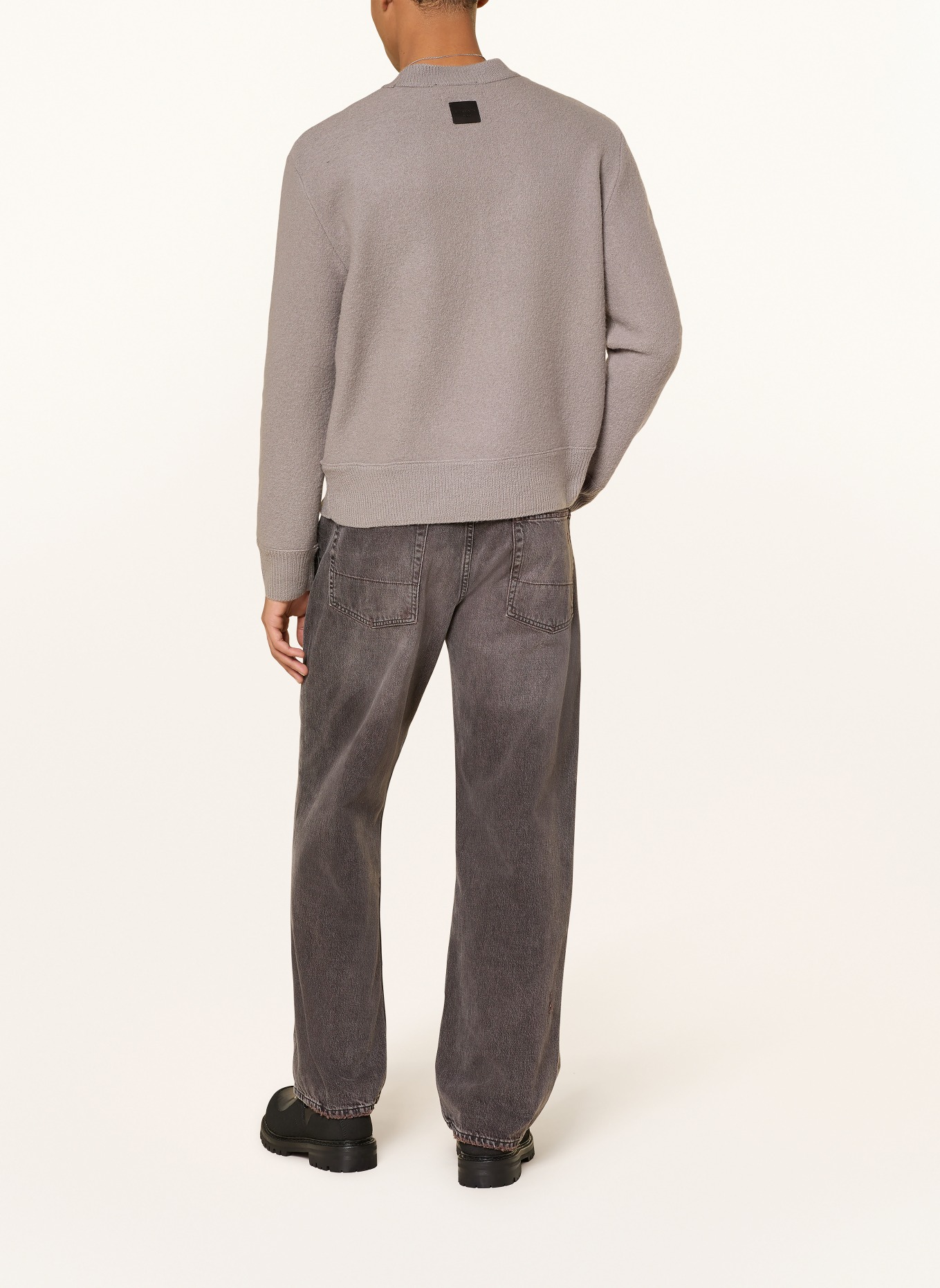 ALLSAINTS Sweter MARKO z wełny merynosowej: SZARY