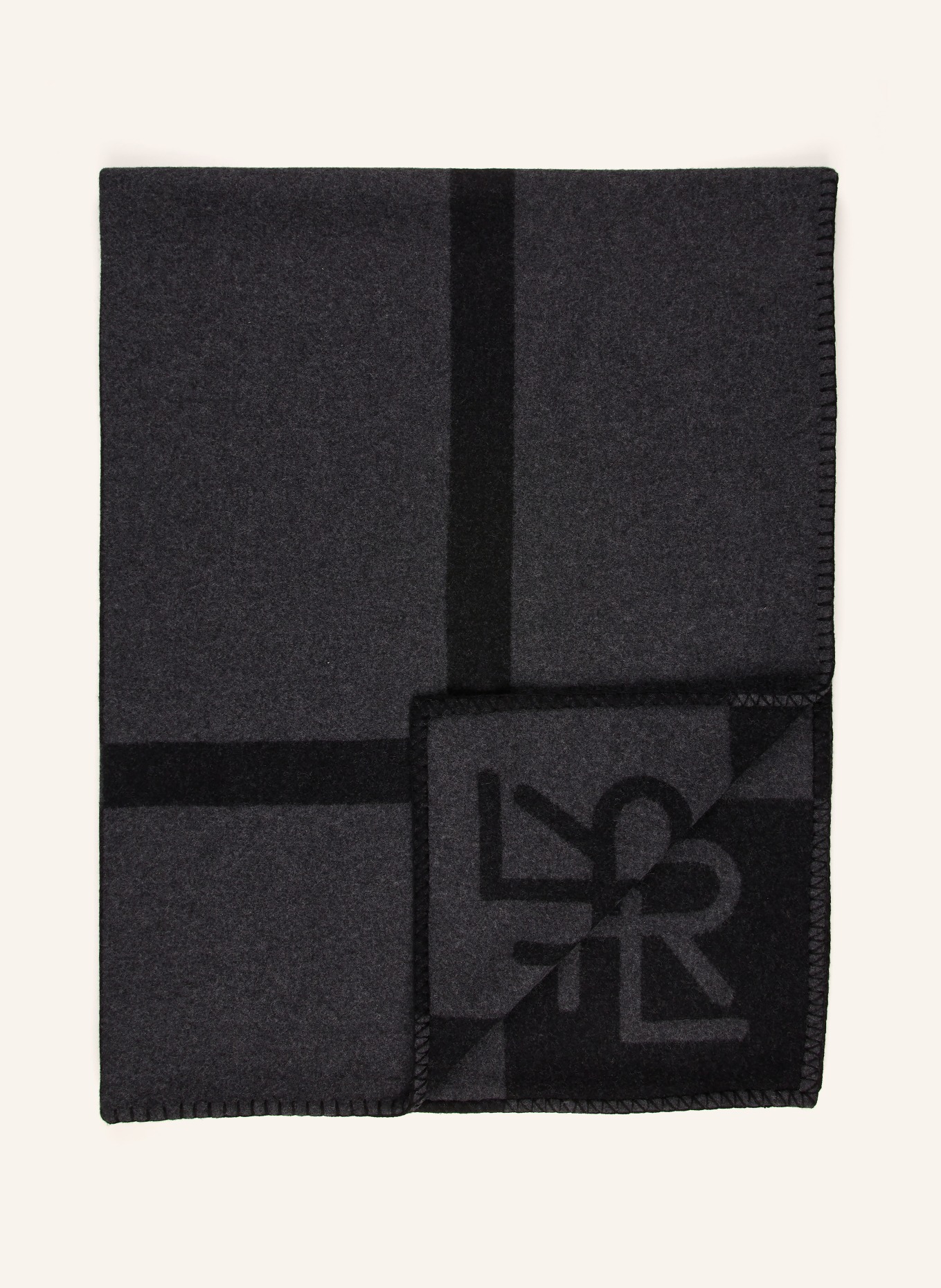 RALPH LAUREN HOME Plaid NORTHAM: SCHWARZ / DUNKELGRAU