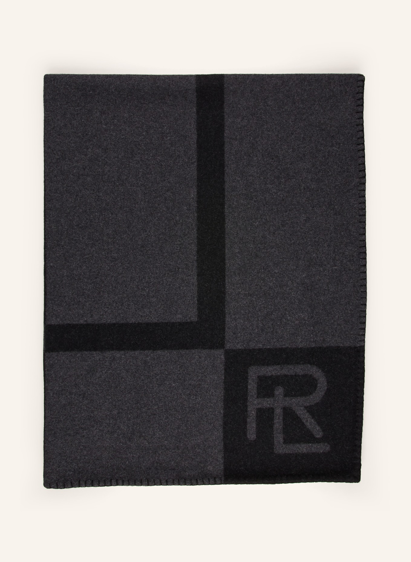 RALPH LAUREN HOME Plaid NORTHAM: SCHWARZ / DUNKELGRAU