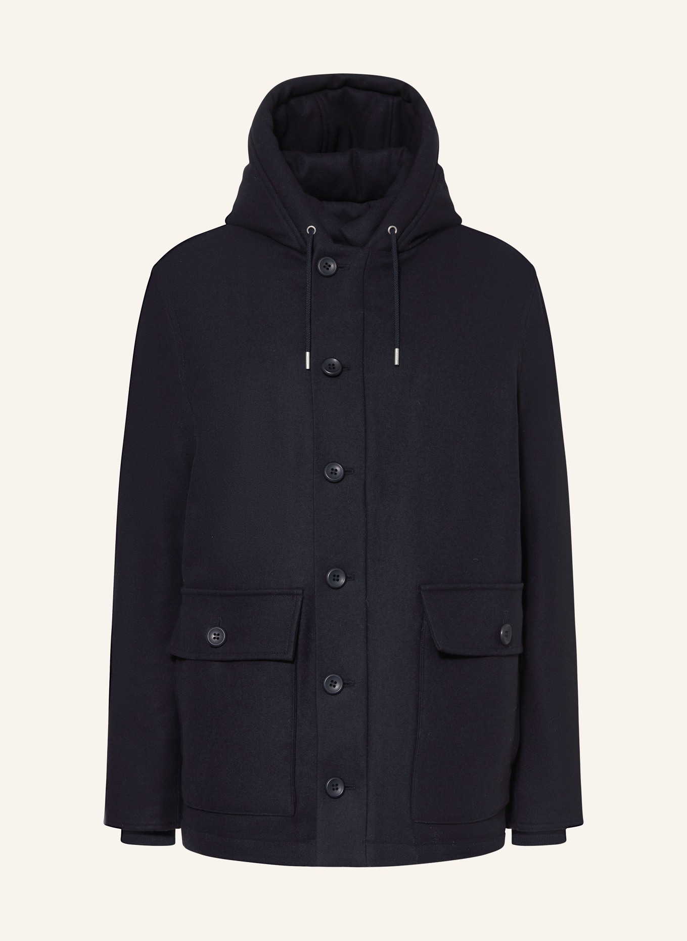 SANDRO Parka: DUNKELBLAU