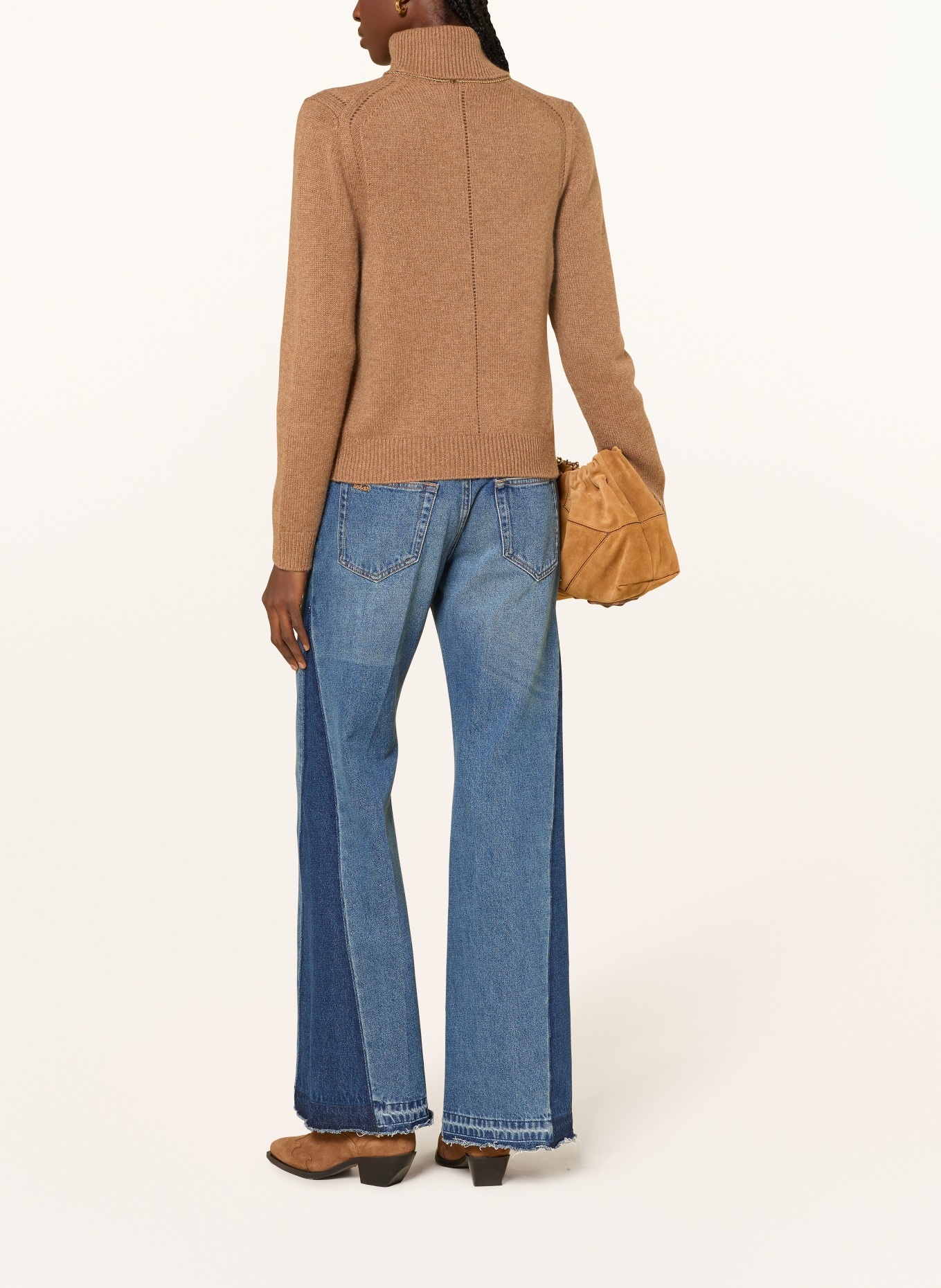 ba&sh Rollkragenpullover CHALIE aus Cashmere: CAMEL