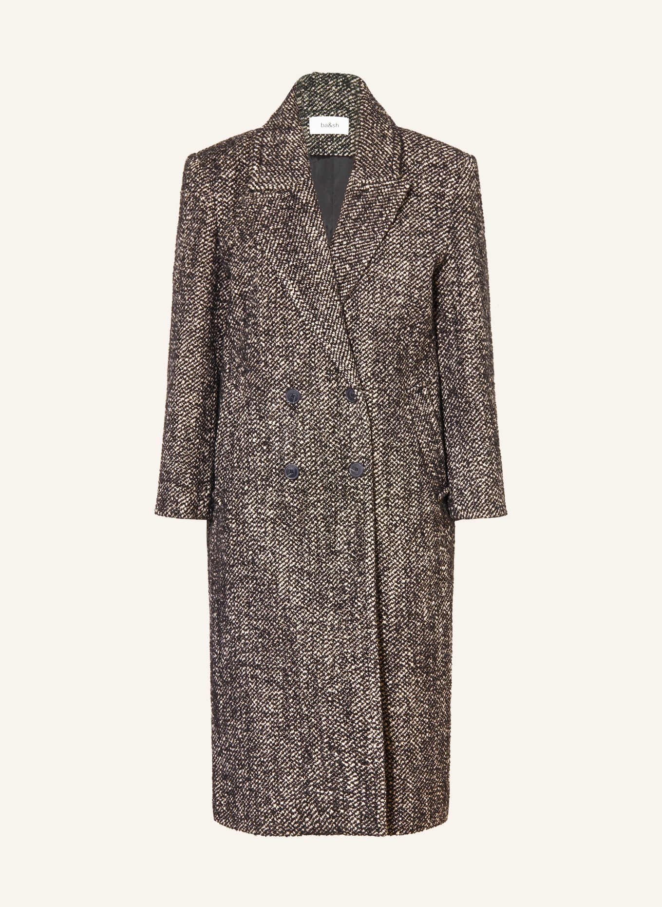 ba&sh Mantel VOXLOW: SCHWARZ / ECRU