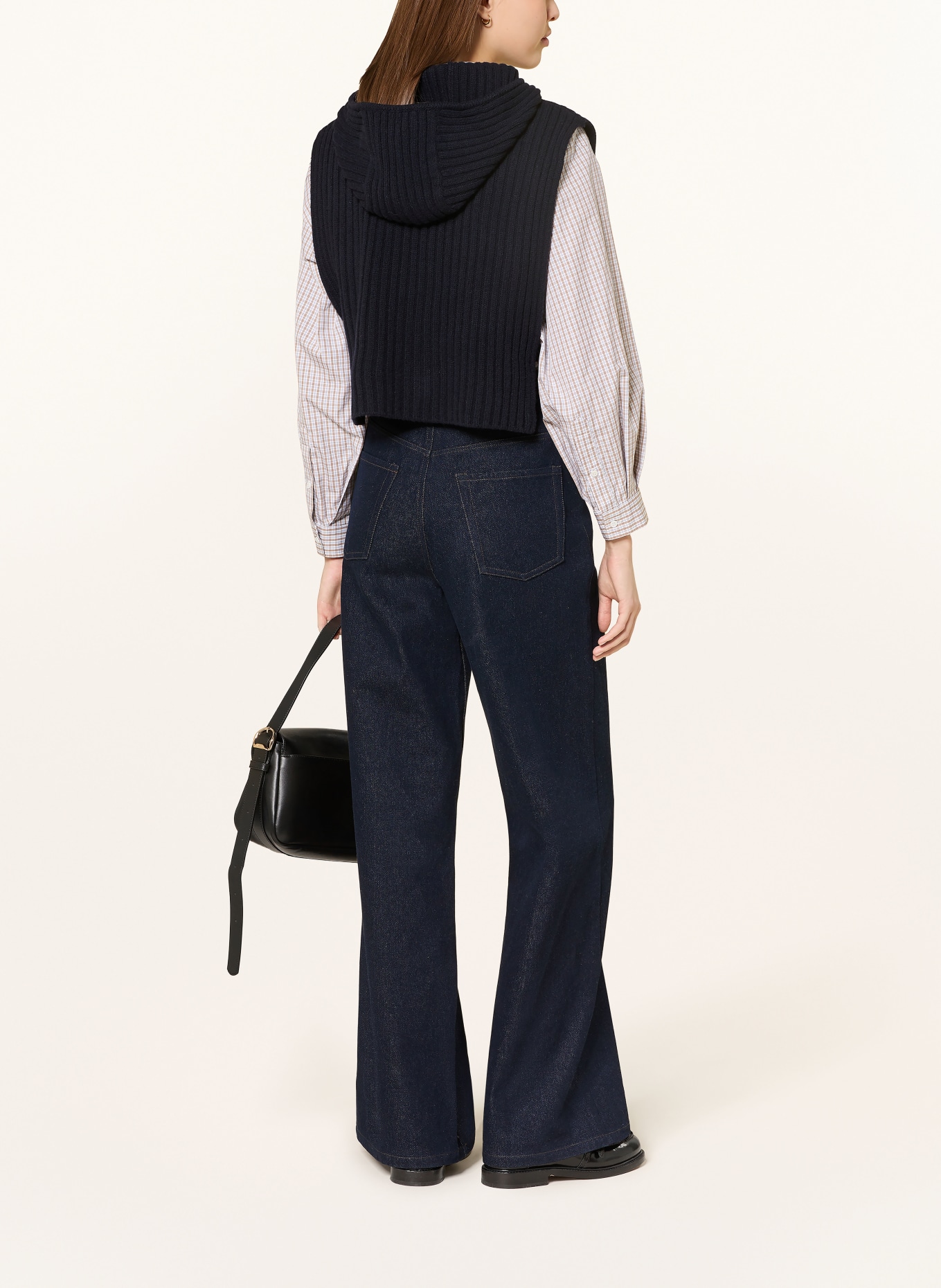 SANDRO kamizelka z dzianiny: GRANATOWY