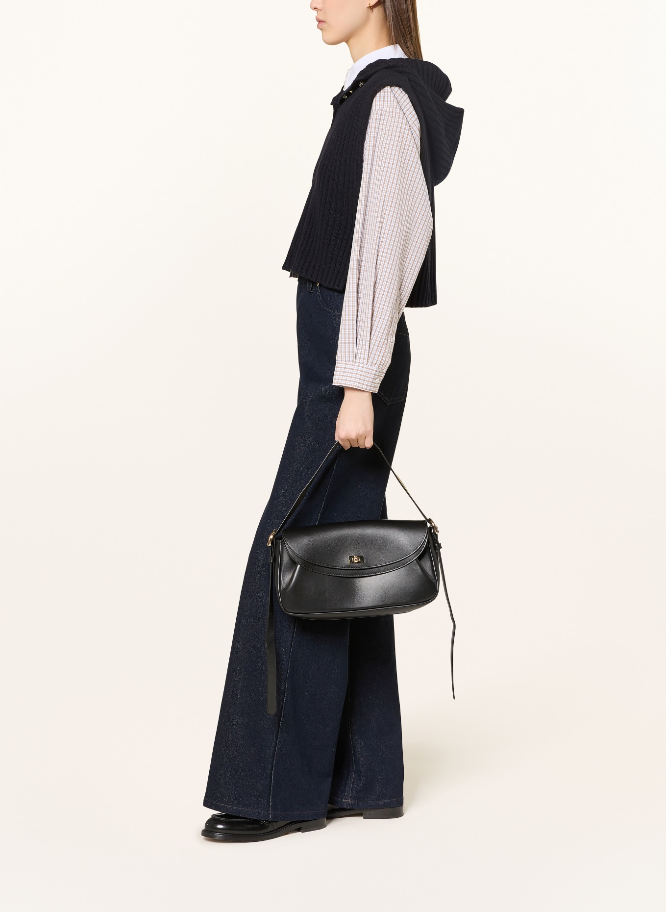 SANDRO kamizelka z dzianiny: GRANATOWY