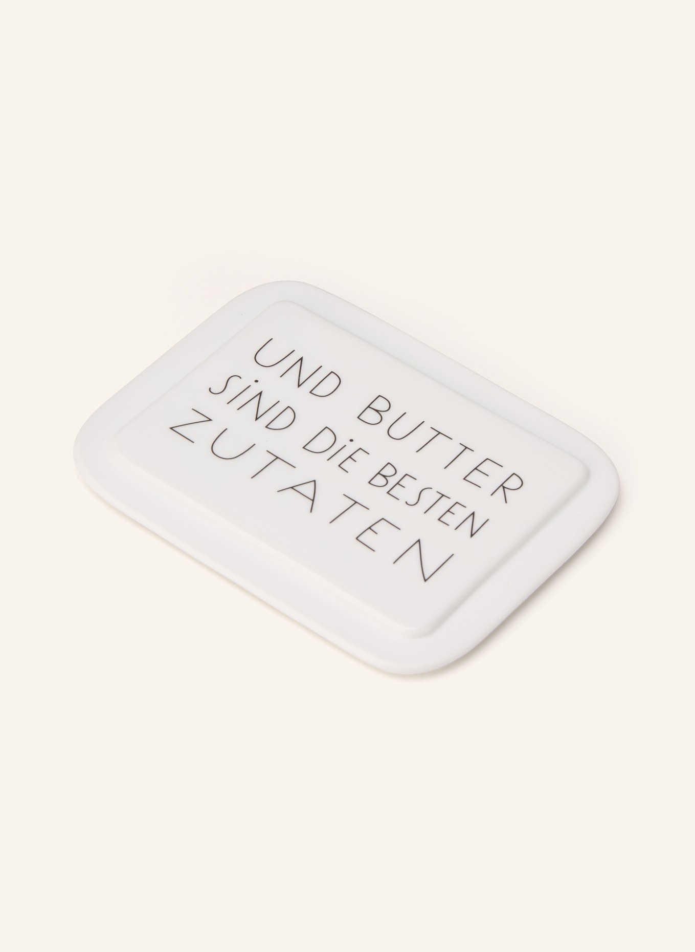 RÄDER Butterdose GLÜCK: WEISS