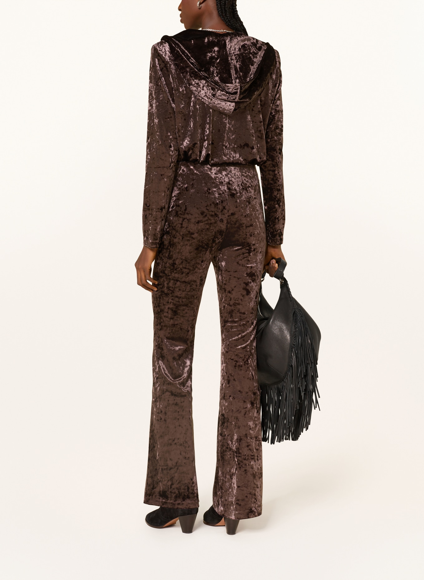 ba&sh Samt-Body LAIA: BRAUN