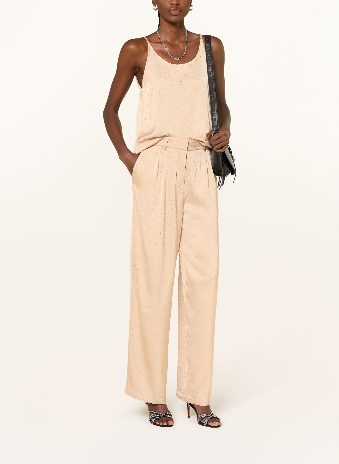 ba&sh Top DIGUE mit Schmucksteinen: CAMEL