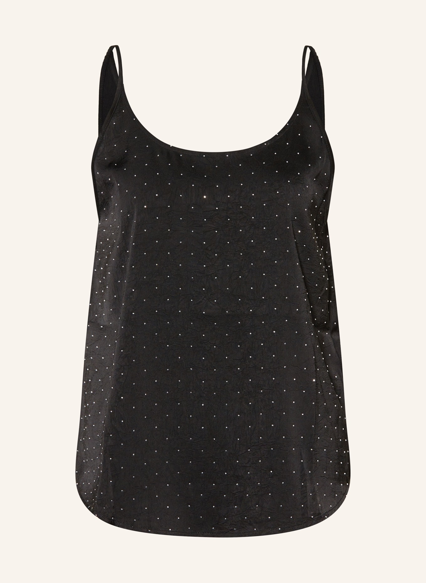 ba&sh Top DIGUE mit Schmucksteinen: SCHWARZ