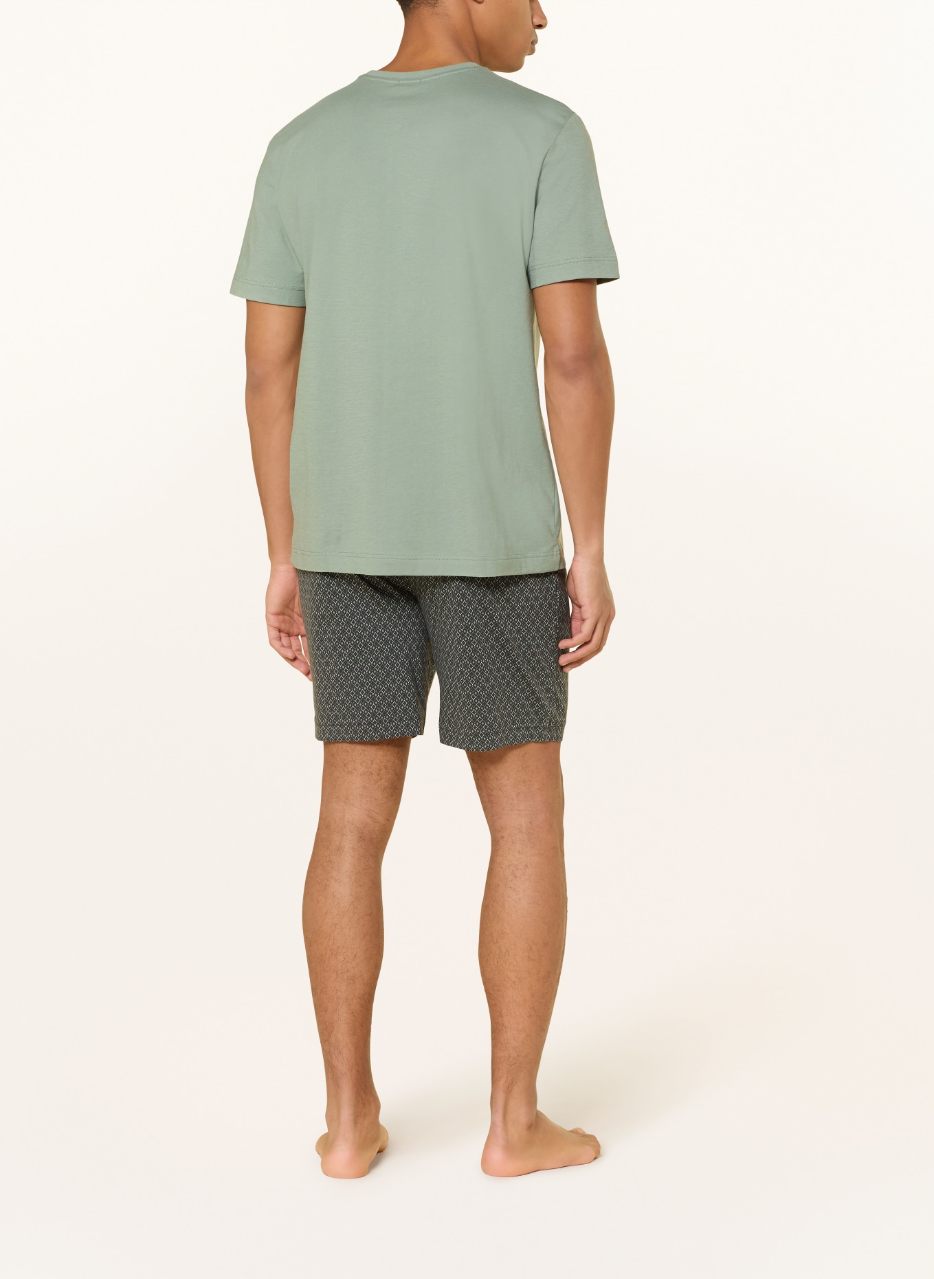 mey sleep shorts: GREEN / WHITE / BLACK