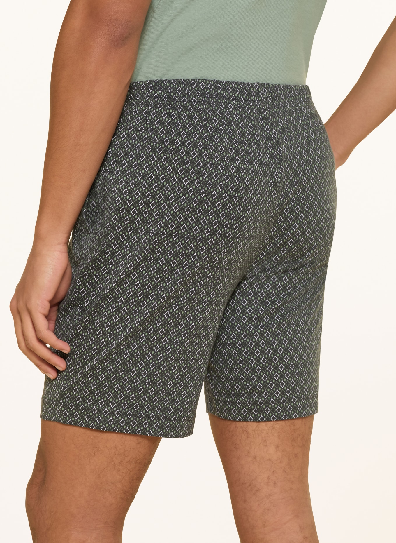 mey sleep shorts: GREEN / WHITE / BLACK