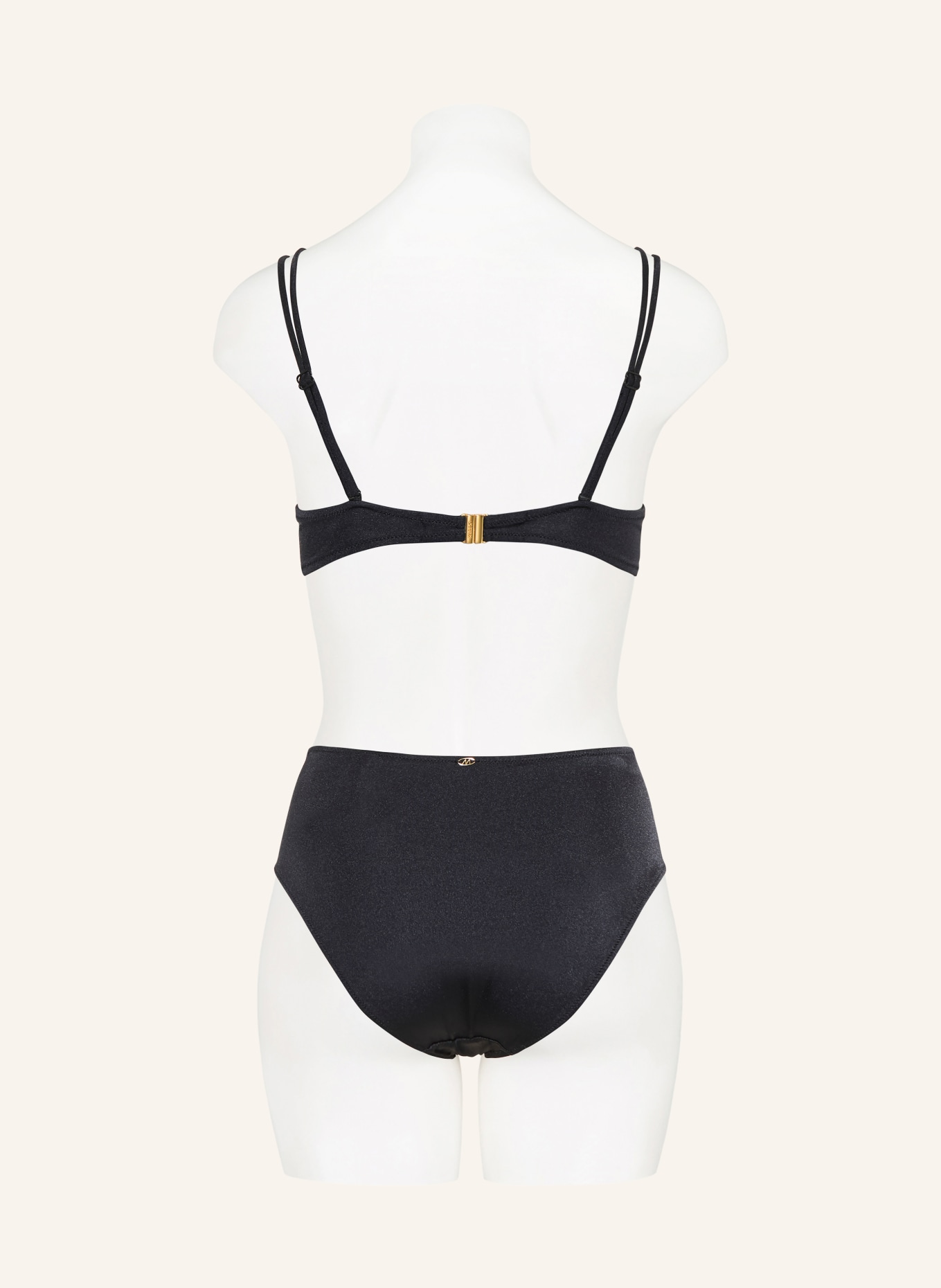 MARIE JO Bikinibroekje met hoge taille HELLO SUNSET: ZWART