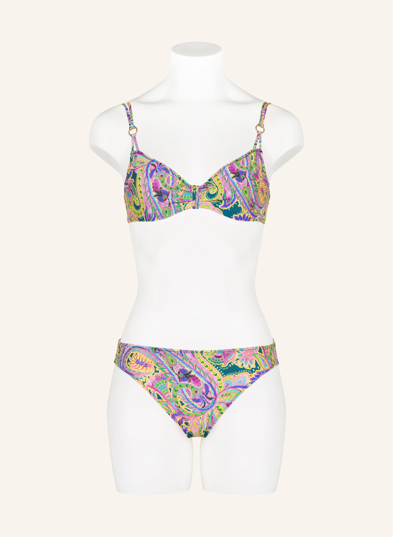 MARIE JO Bügel-Bikini-Top JOLISE: GRÜN / LILA / GELB