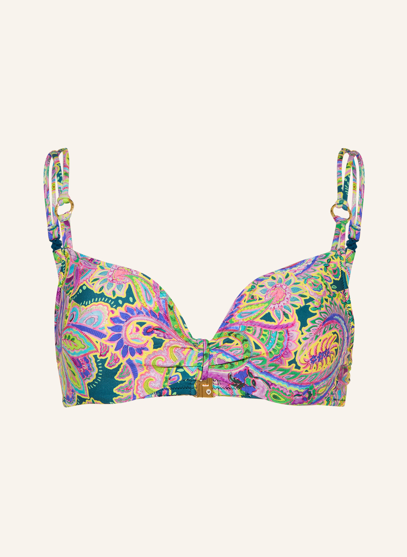 MARIE JO Bügel-Bikini-Top JOLISE: GRÜN / LILA / GELB