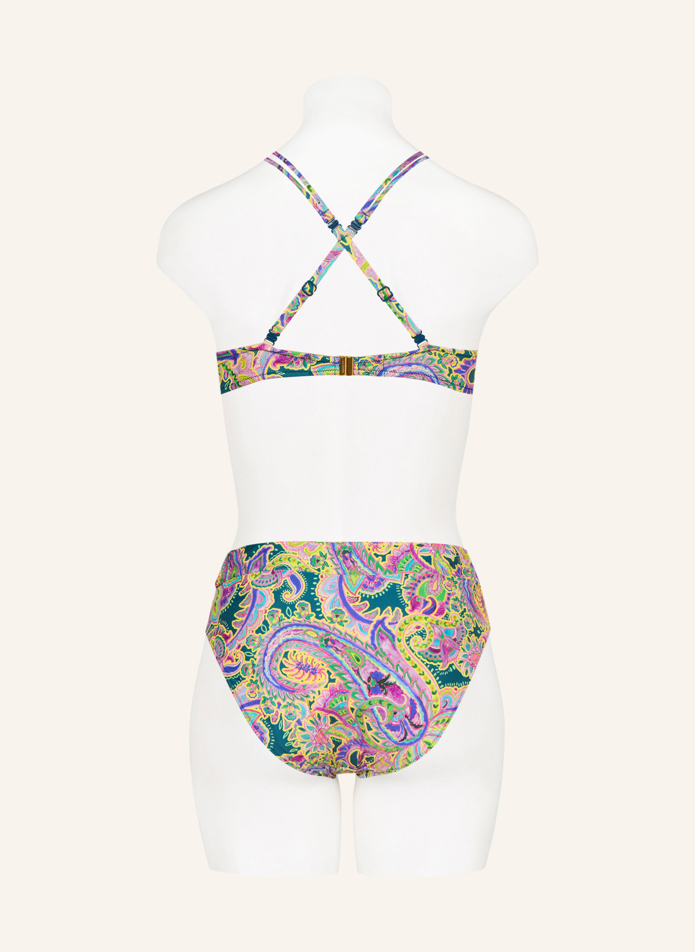 MARIE JO Bügel-Bikini-Top JOLISE: GRÜN / LILA / GELB