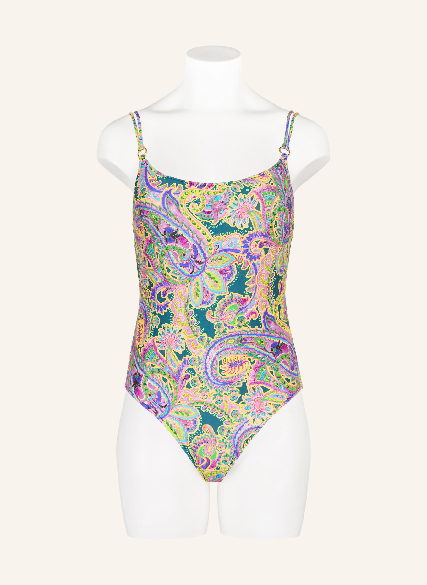MARIE JO JOLISE swimsuit: GREEN / PURPLE / YELLOW