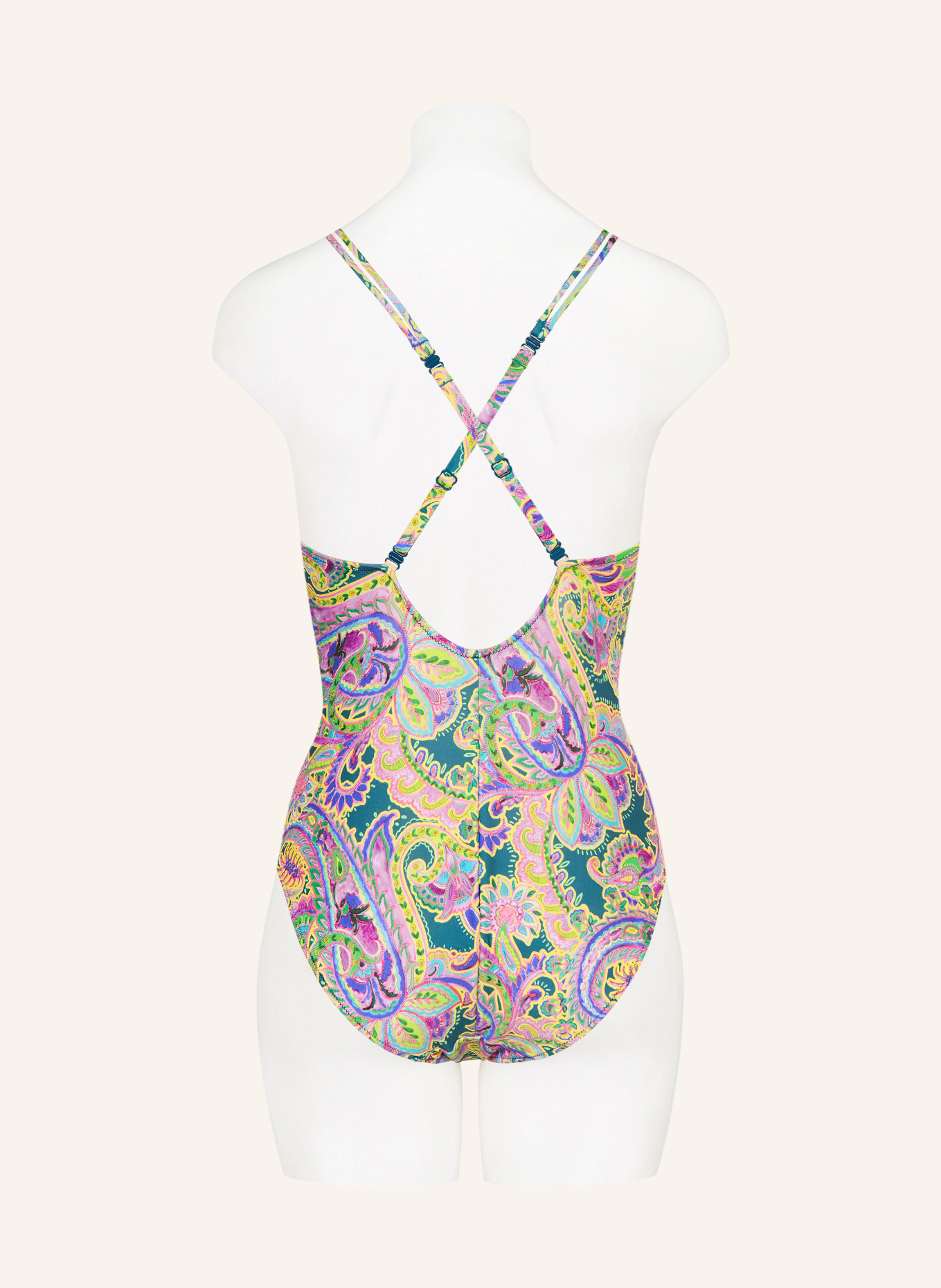 MARIE JO JOLISE swimsuit: GREEN / PURPLE / YELLOW