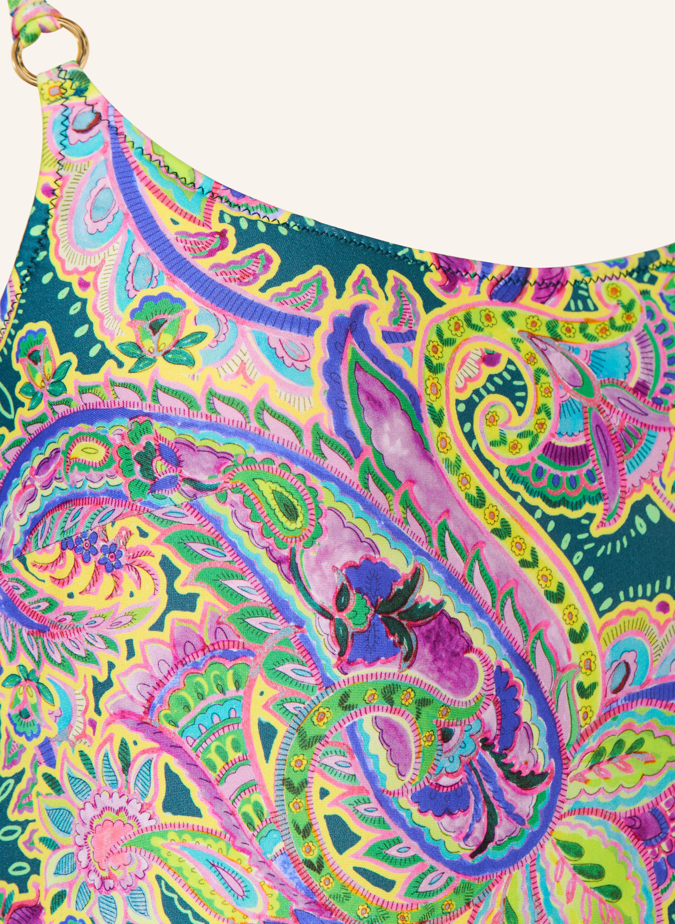 MARIE JO JOLISE swimsuit: GREEN / PURPLE / YELLOW