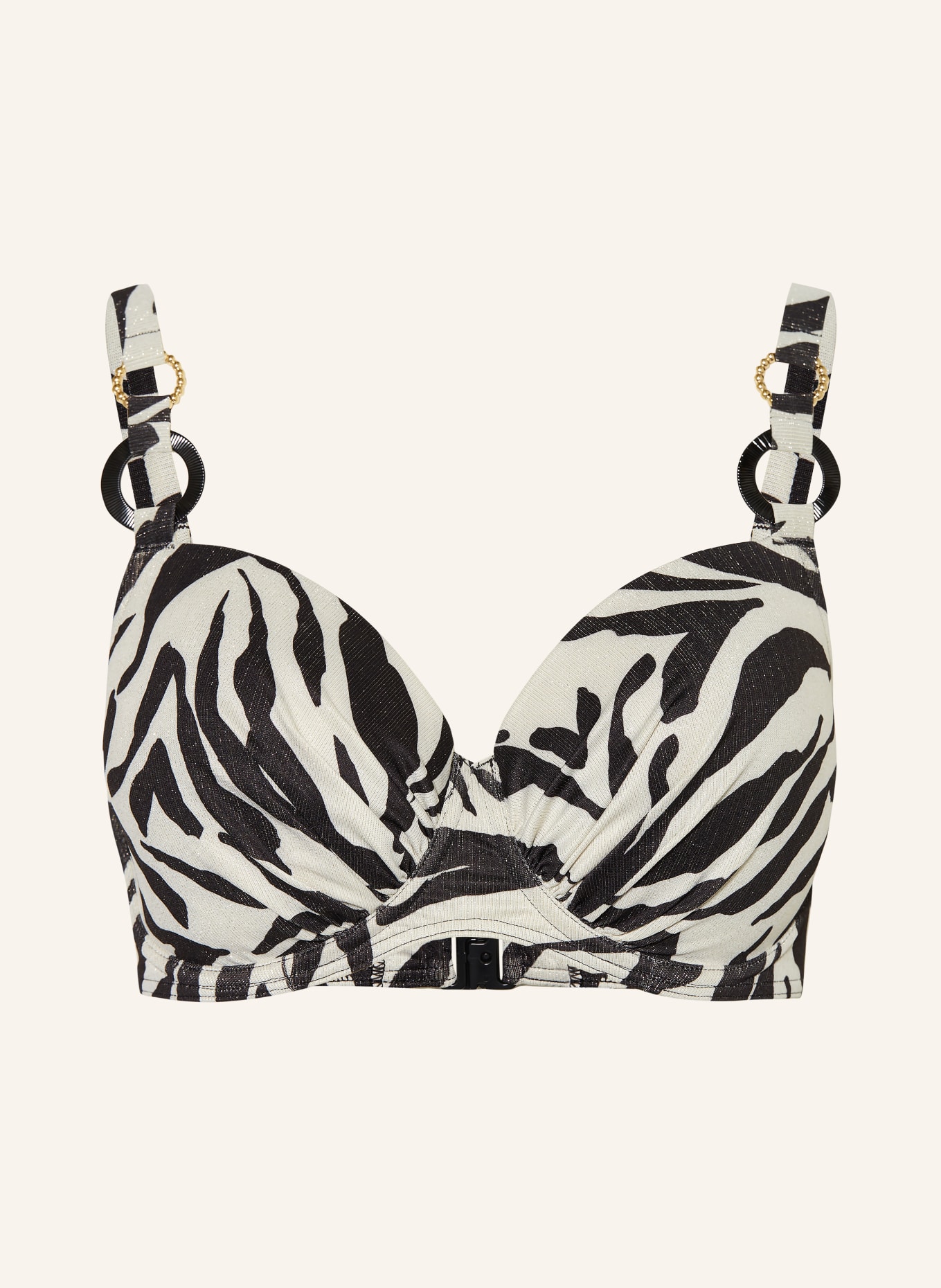 PrimaDonna Bügel-Bikini-Top DALICE mit Glitzergarn: SCHWARZ / SILBER