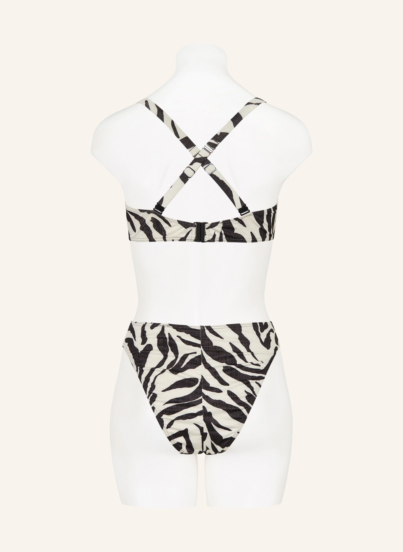 PrimaDonna Bügel-Bikini-Top DALICE mit Glitzergarn: SCHWARZ / SILBER