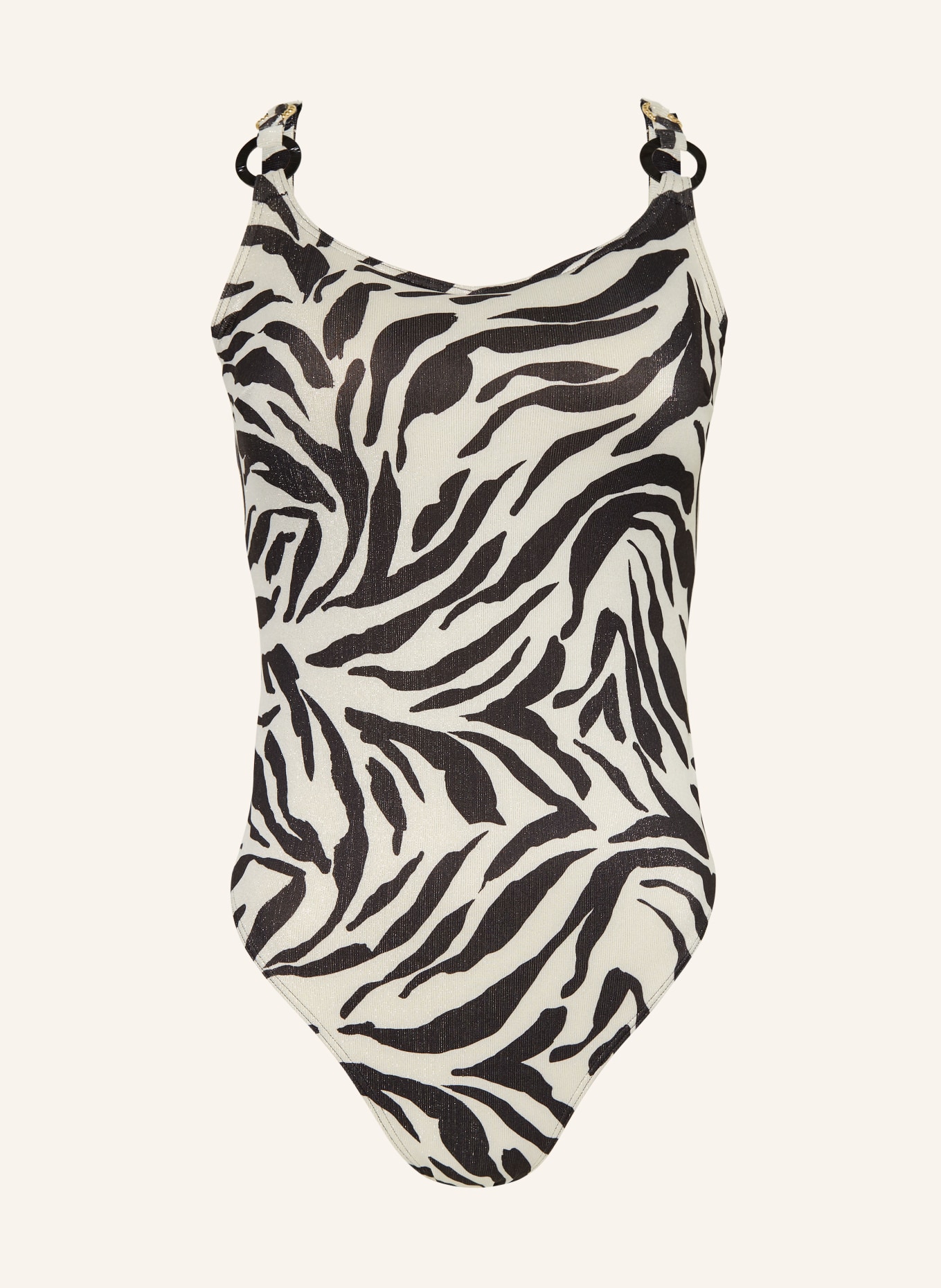 PrimaDonna DALICE swimsuit with glitter yarn: BLACK / SILVER