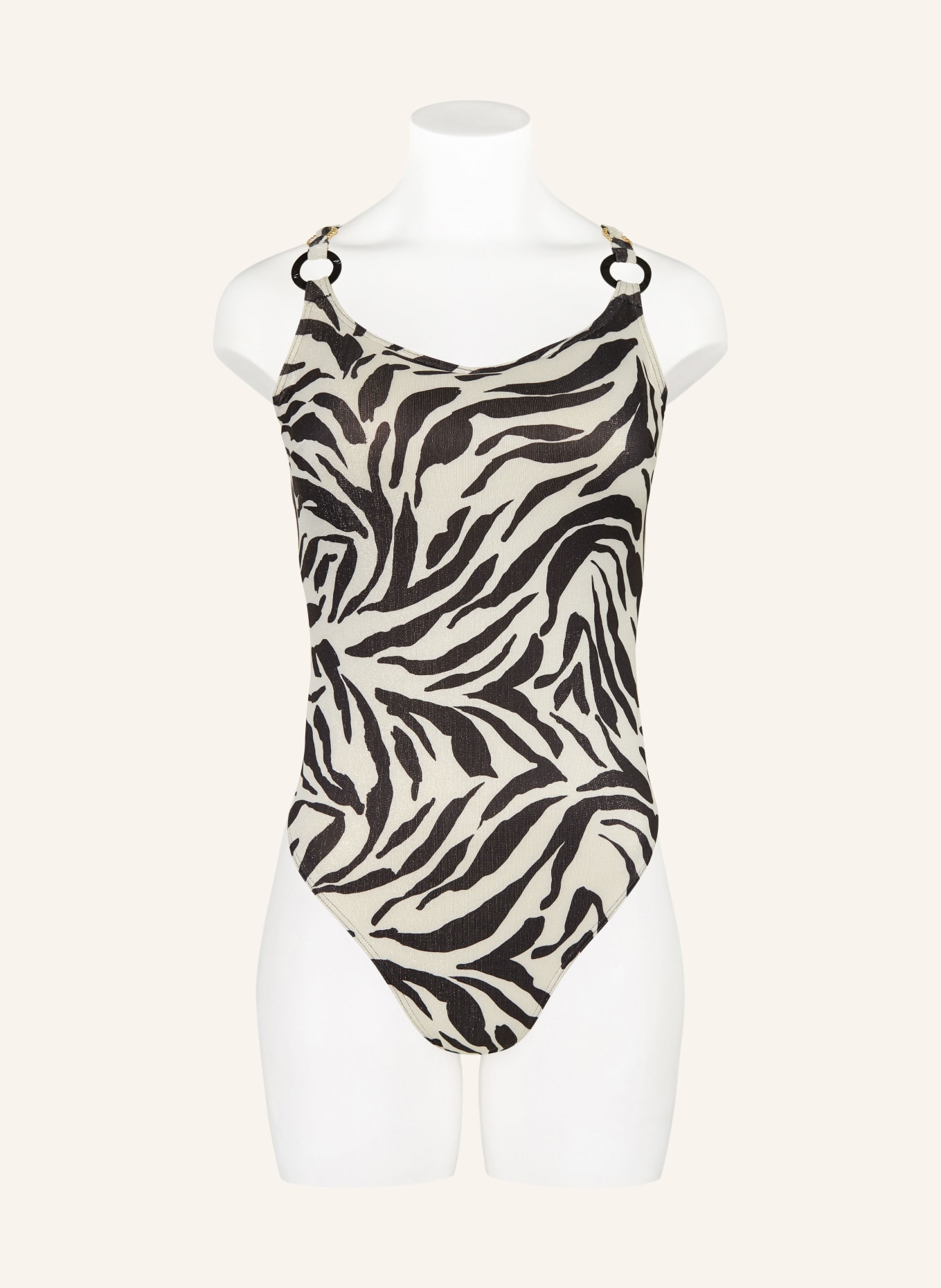 PrimaDonna DALICE swimsuit with glitter yarn: BLACK / SILVER