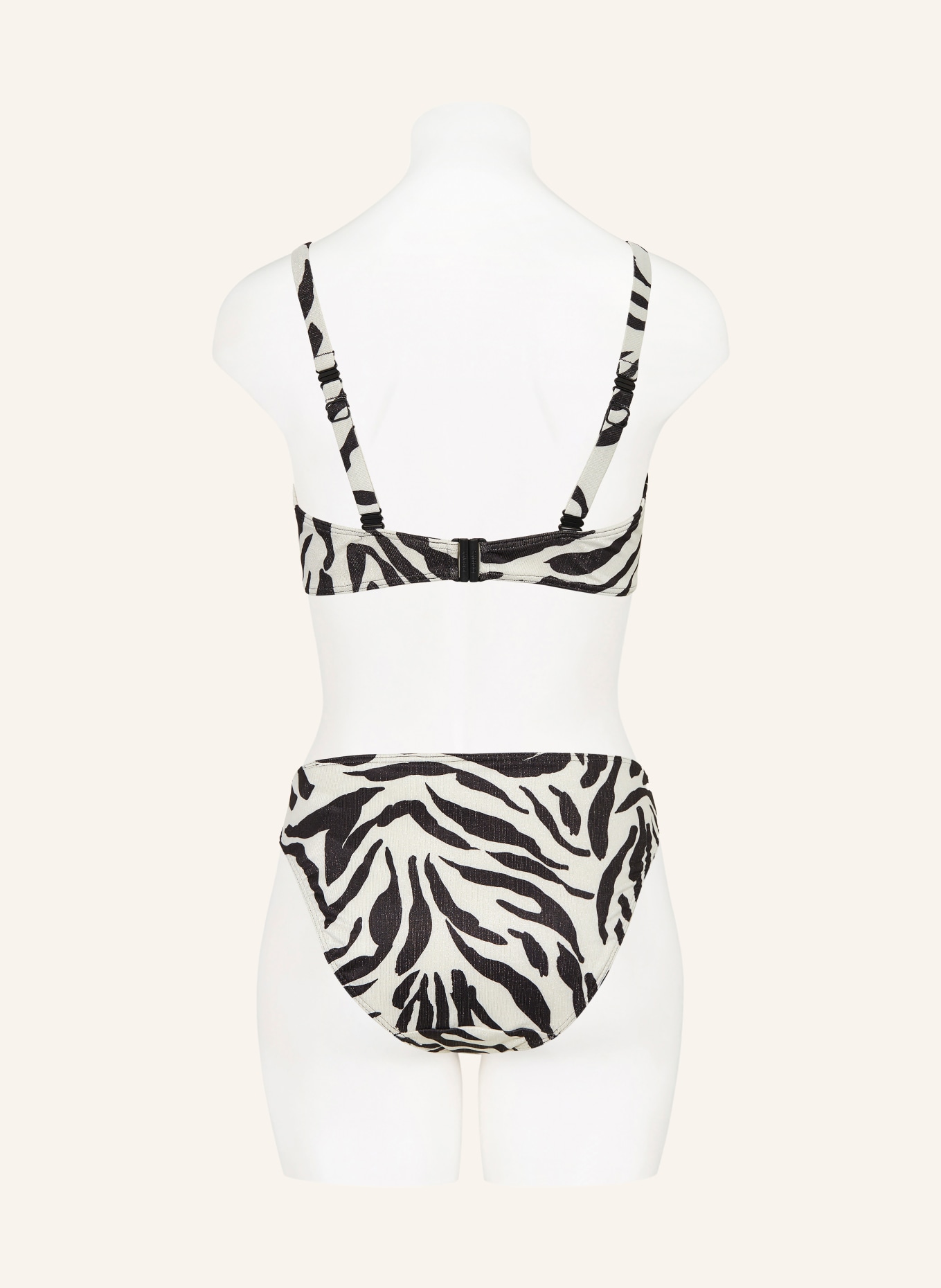 PrimaDonna Bügel-Bikini-Top DALICE mit Glitzergarn: SCHWARZ / SILBER