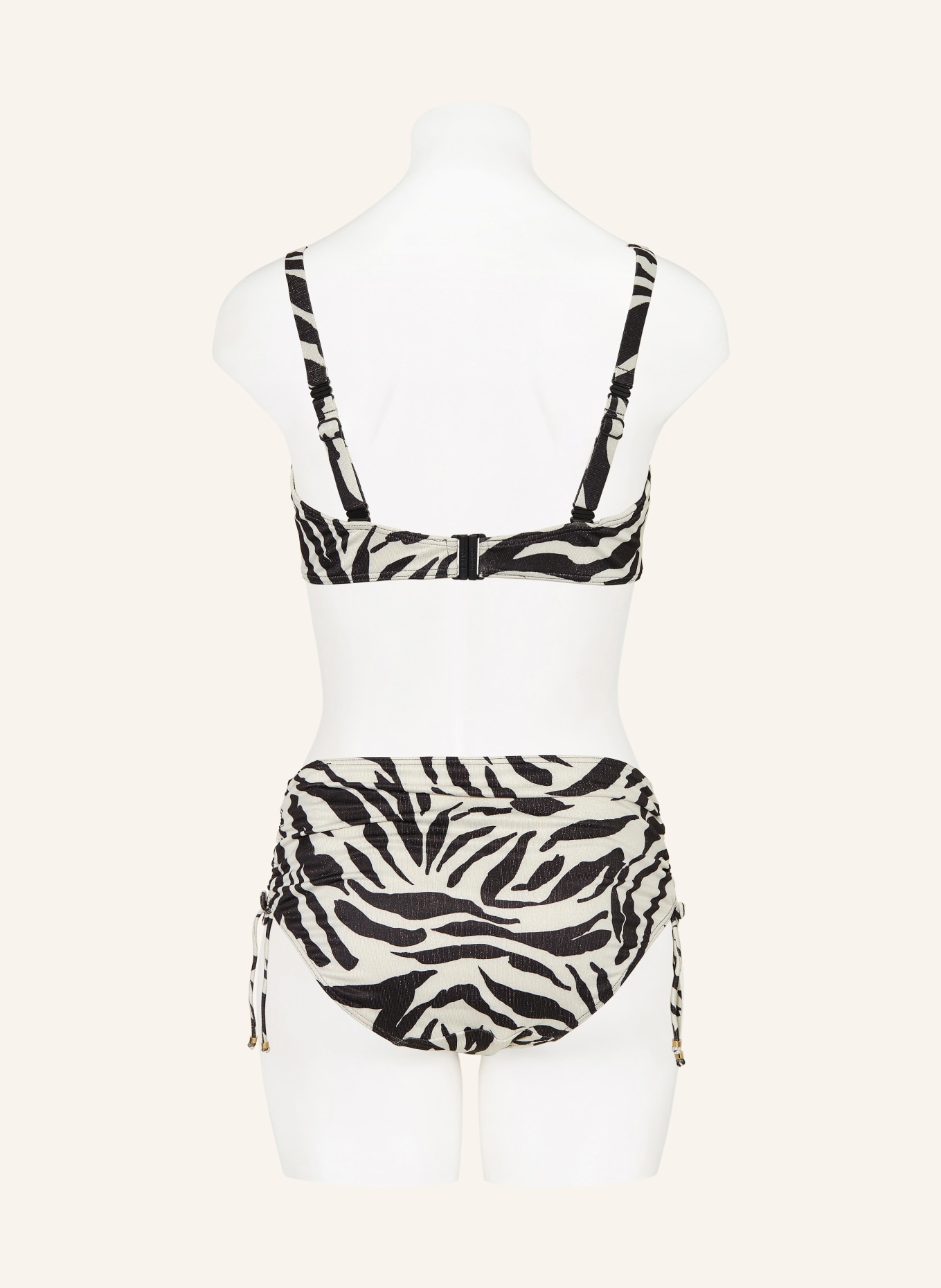 PrimaDonna DALICE underwire bikini top with glitter thread: BLACK / SILVER