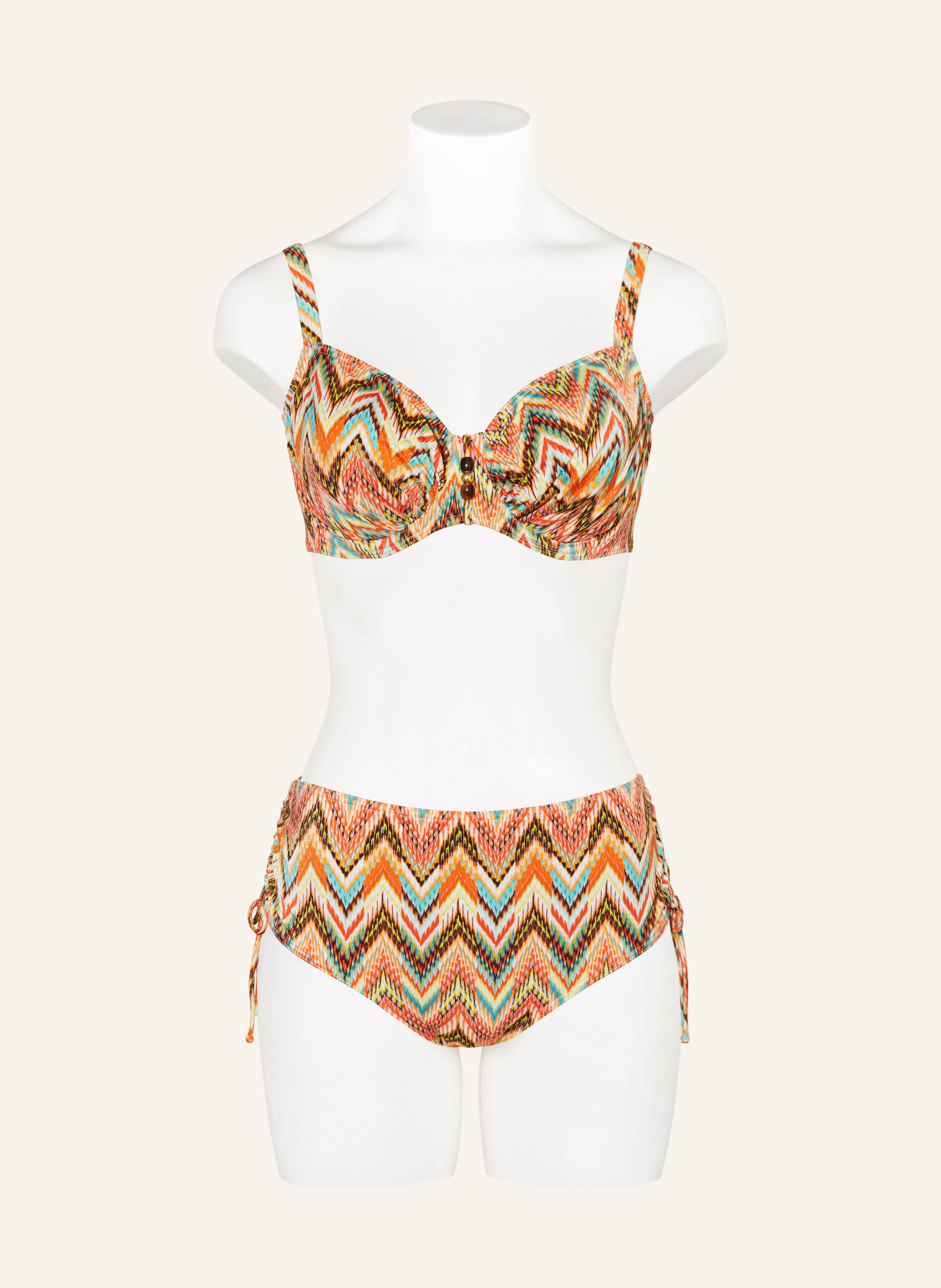 PrimaDonna High-Waist-Bikini-Hose TUBOU: ORANGE / GELB / TÜRKIS