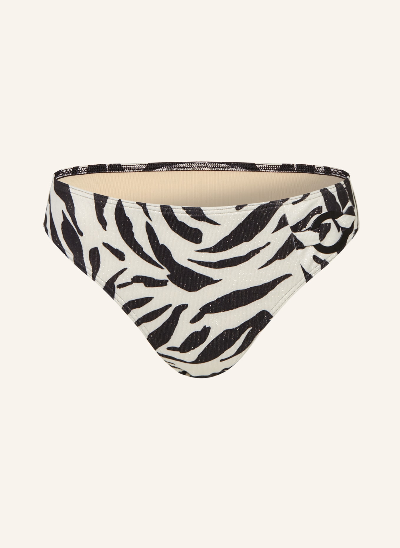 PrimaDonna Basic-Bikini-Hose DALICE mit Glitzergarn: SCHWARZ / SILBER