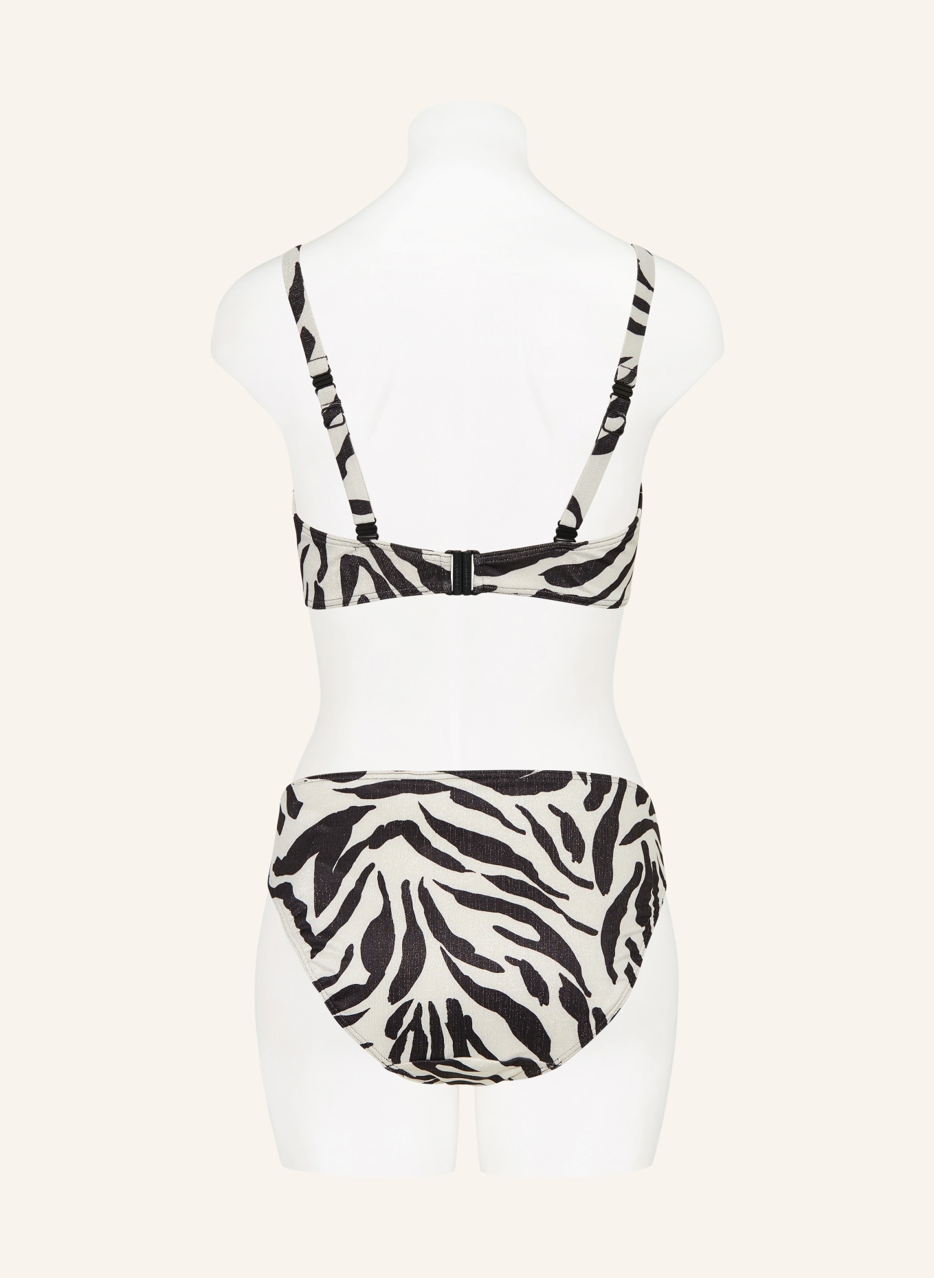 PrimaDonna Basic-Bikini-Hose DALICE mit Glitzergarn: SCHWARZ / SILBER