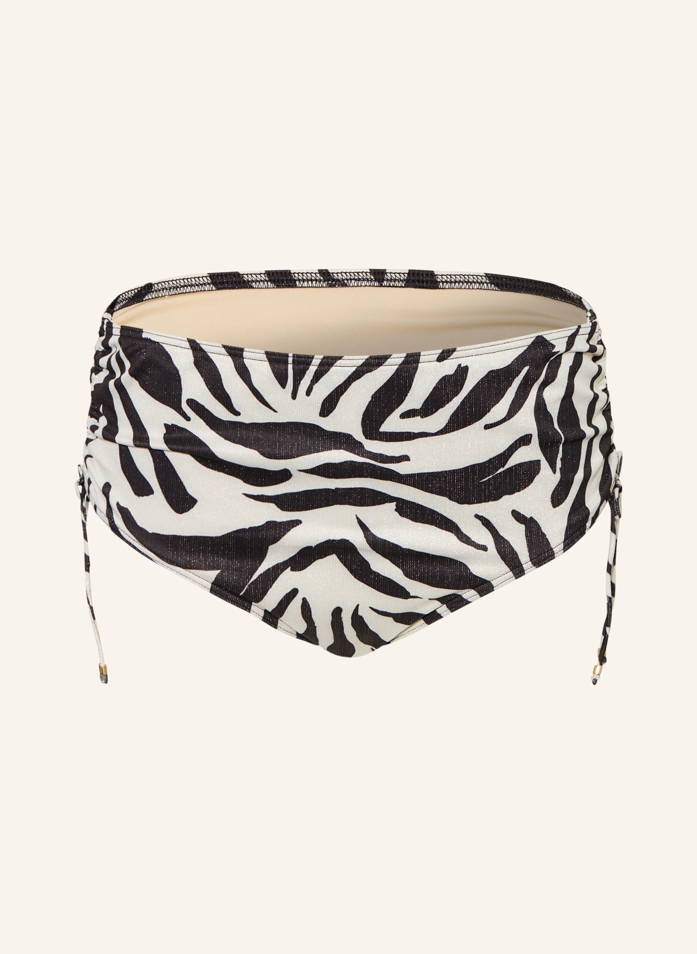 PrimaDonna DALICE panty bikini bottoms with glitter thread: BLACK / SILVER