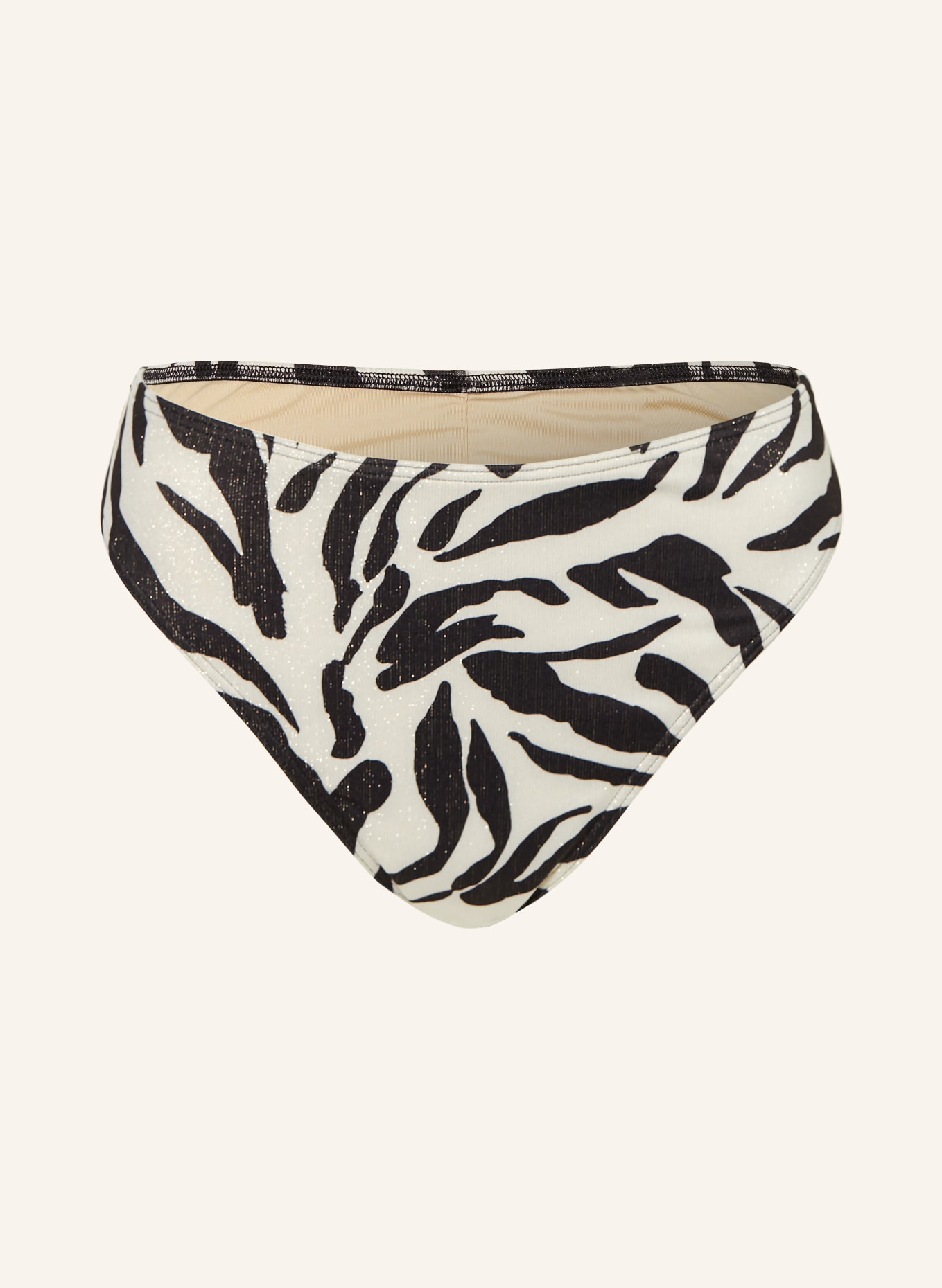 PrimaDonna Brazilian-Bikini-Hose DALICE mit Glitzergarn: SCHWARZ / SILBER