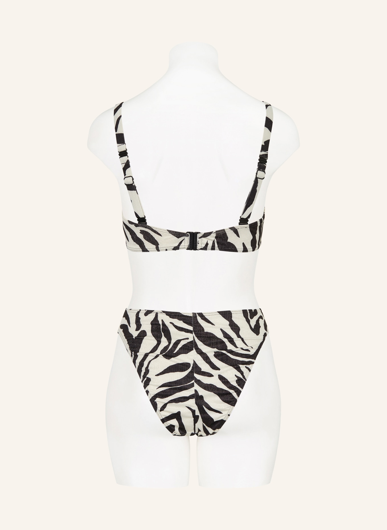 PrimaDonna Brazilian-Bikini-Hose DALICE mit Glitzergarn: SCHWARZ / SILBER