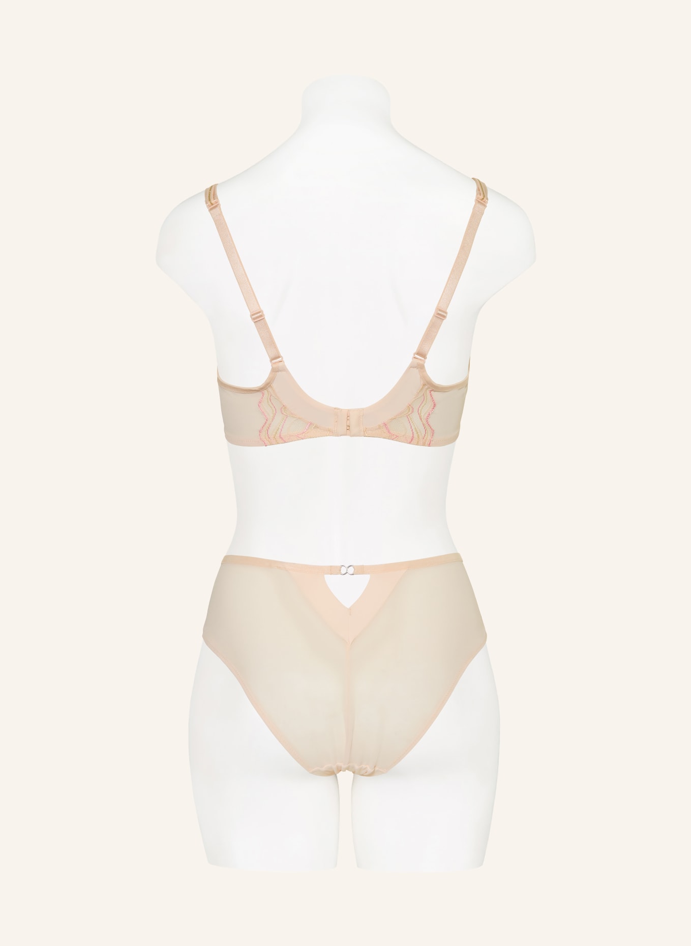 Triumph Kalhotky PALINA WAVES OF GLOW: SVĚTLE RŮŽOVÁ / TMAVĚ ŽLUTÁ