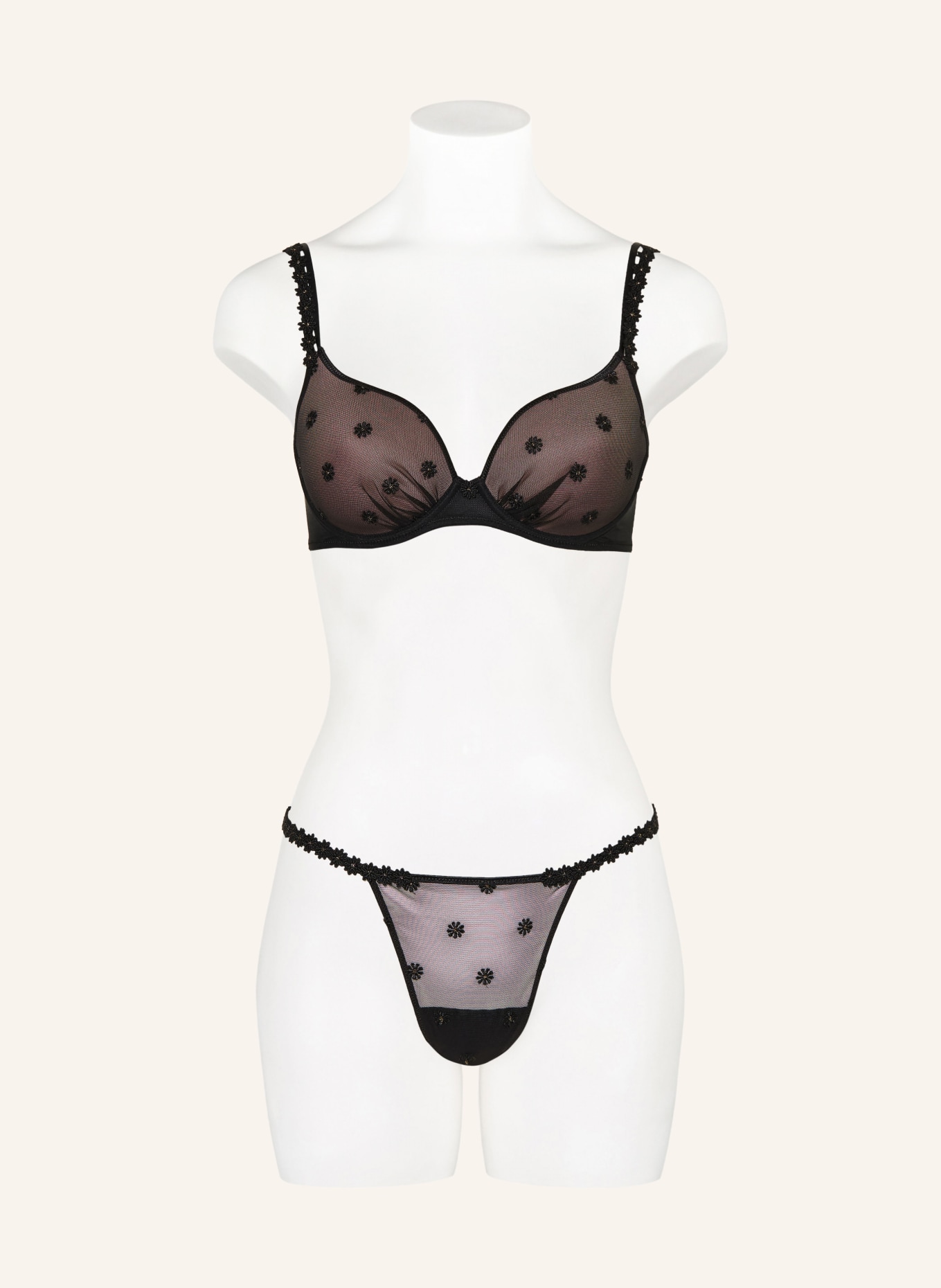 MARIE JO Schalen-BH DAISY: SCHWARZ / GOLD